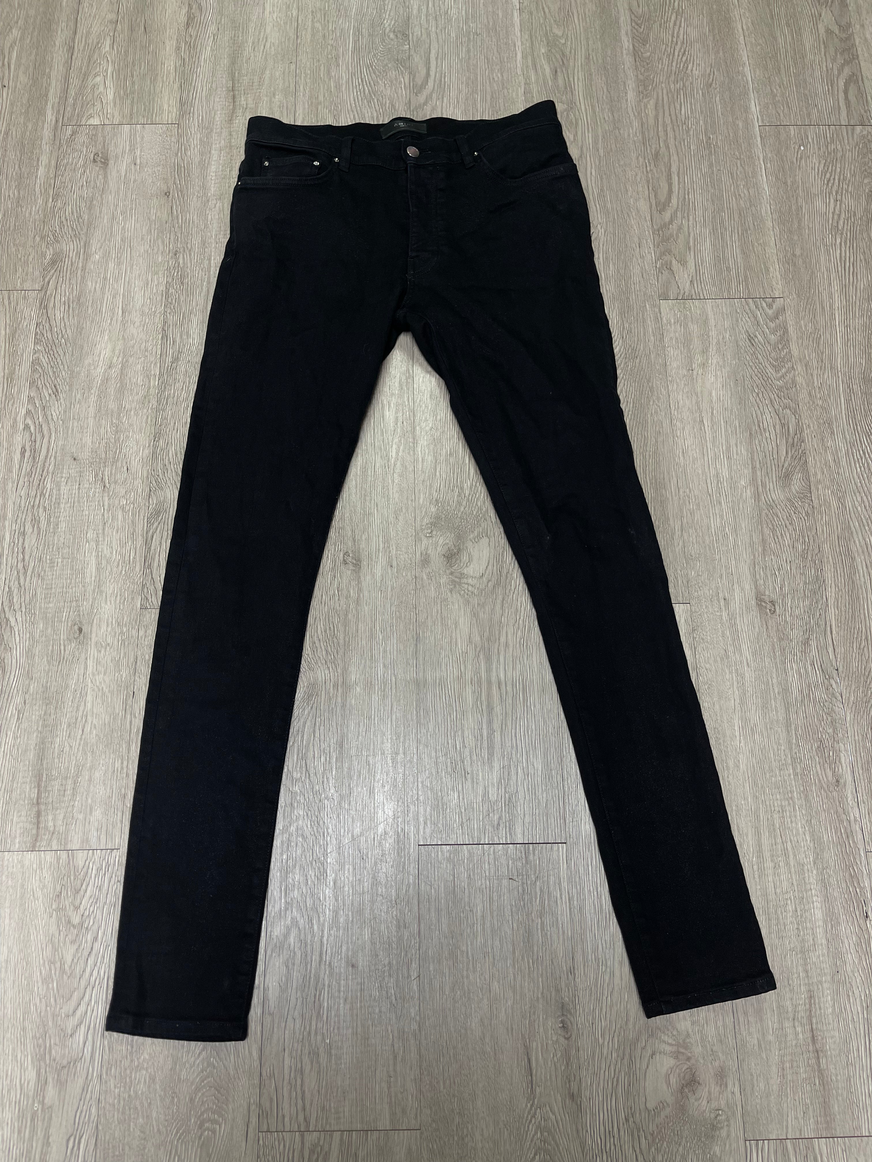 Amiri Black Plain Jeans