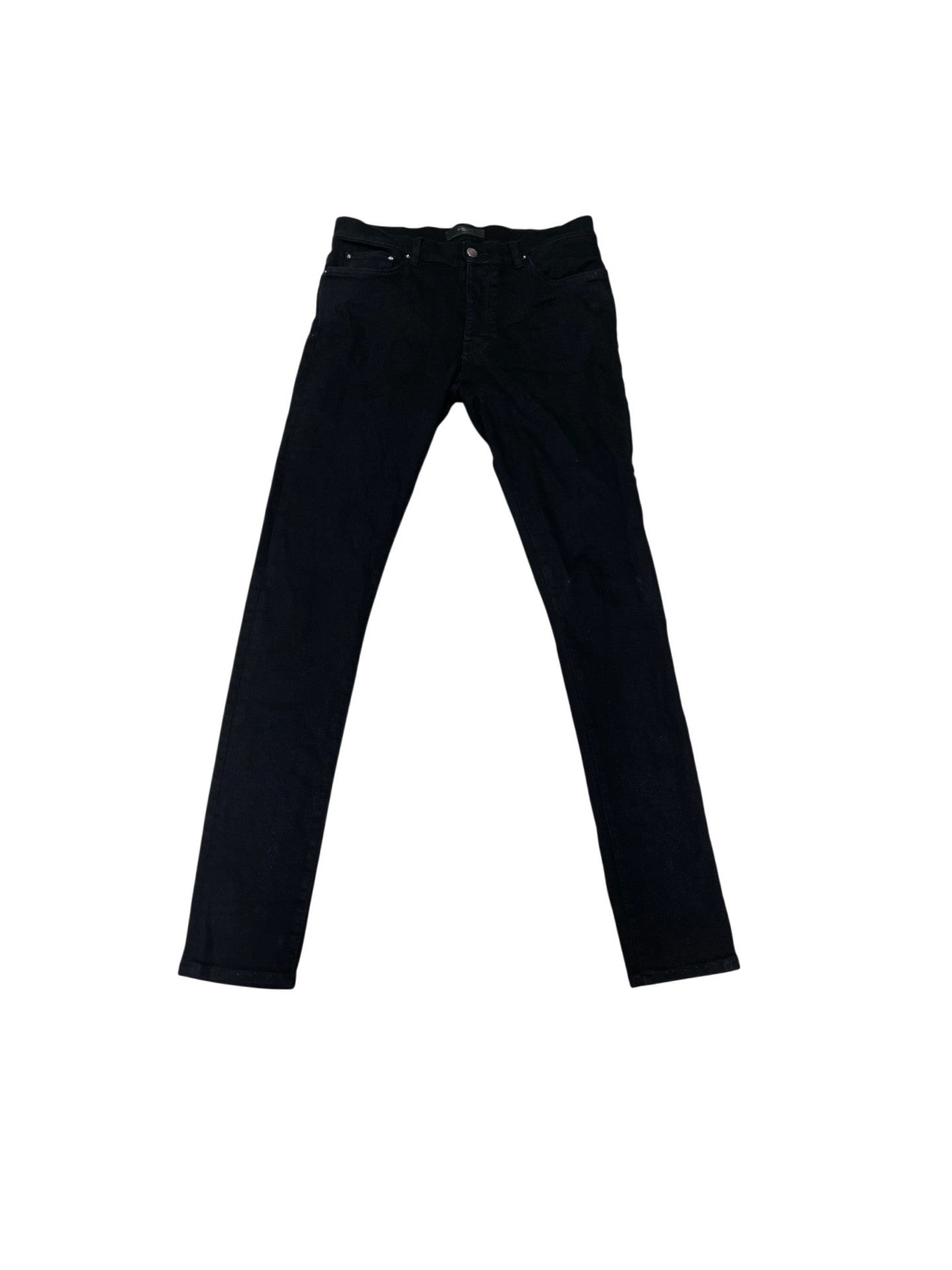 Amiri Plain Black Jeans