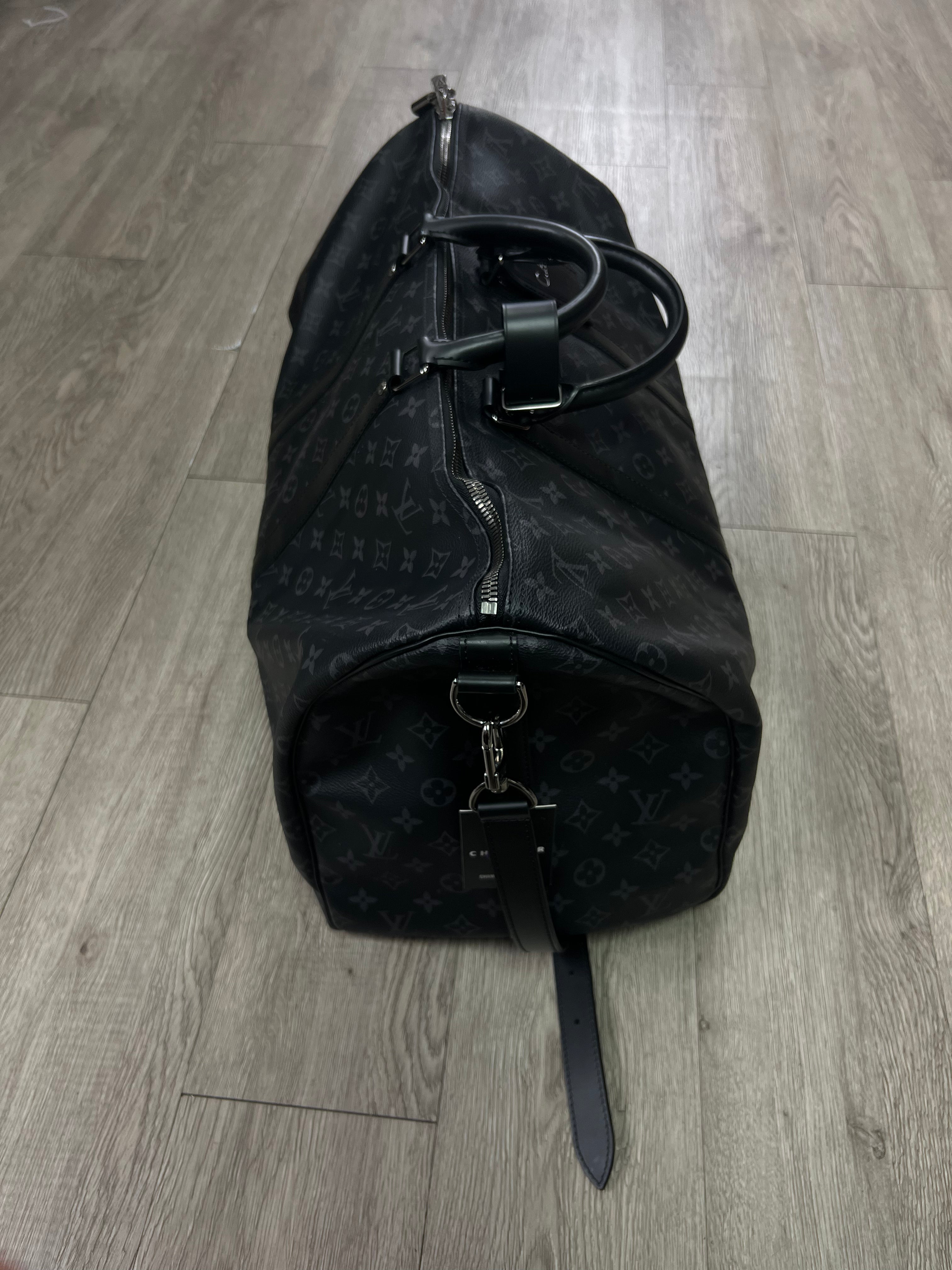 Louis Vuitton Black Monogram Keepall Bag