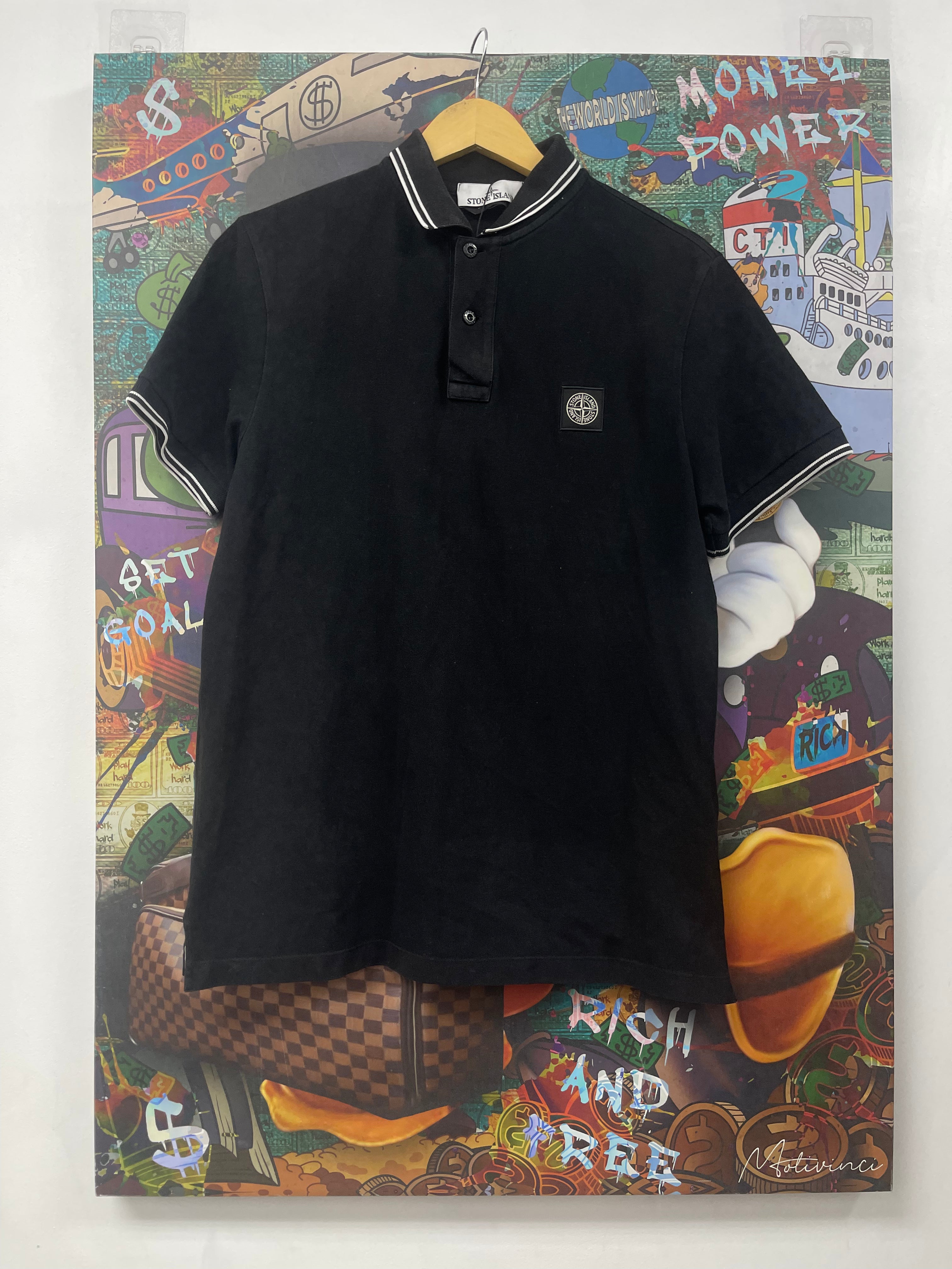 Stone Island Black White Polo