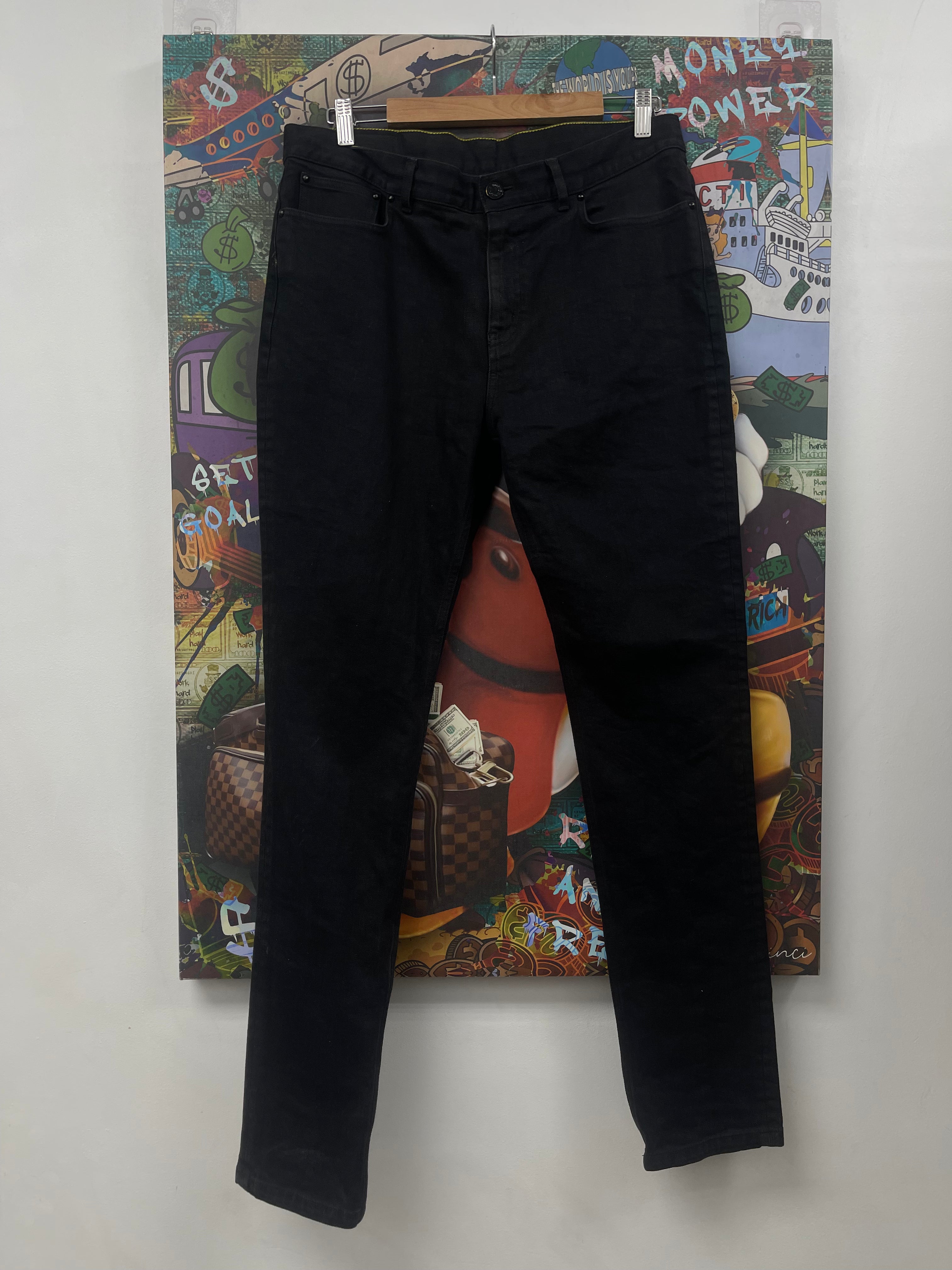 Louis Vuitton Black Plain Jeans