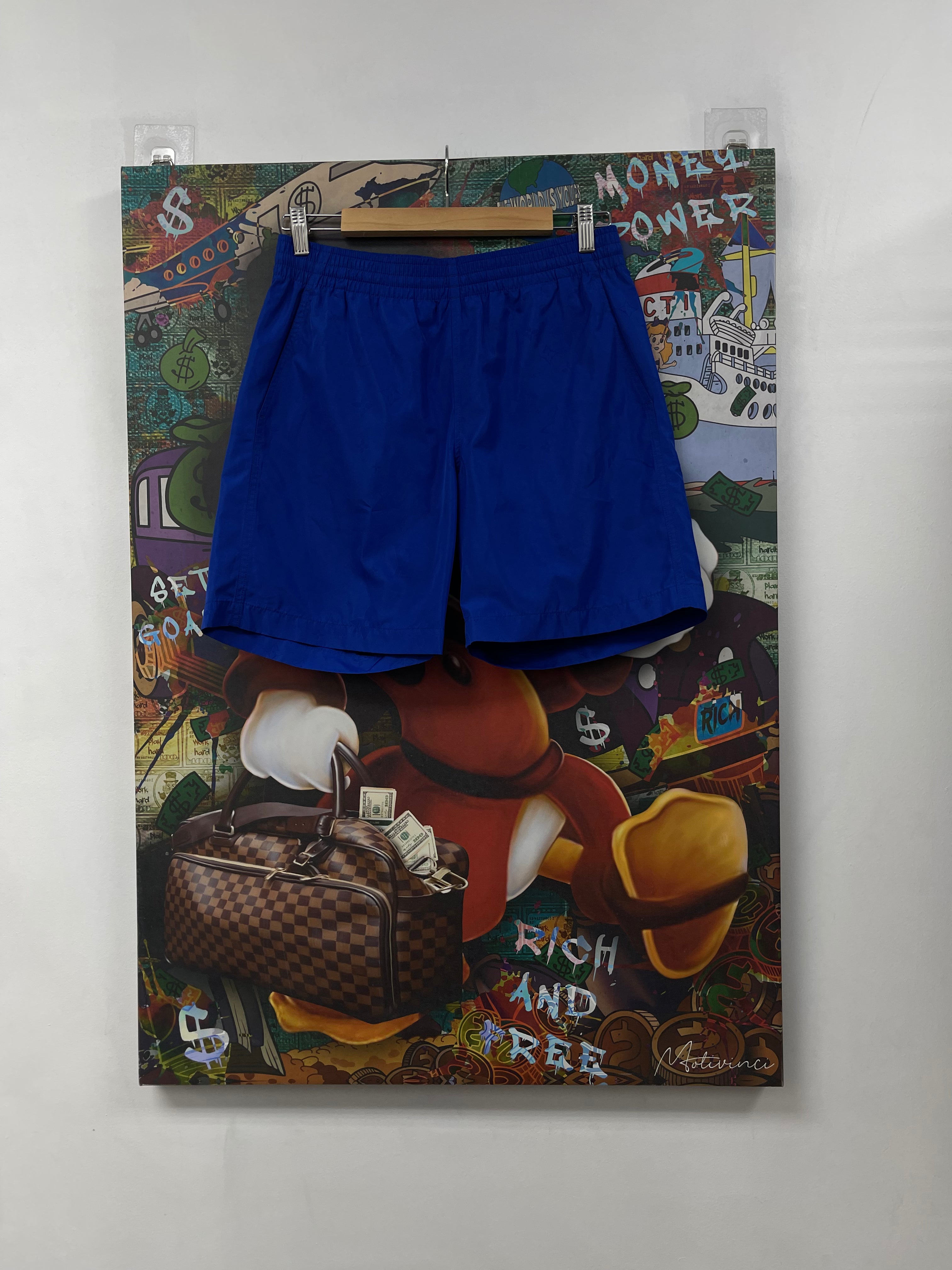 Louis Vuitton Blue Monogram Swim Trunks