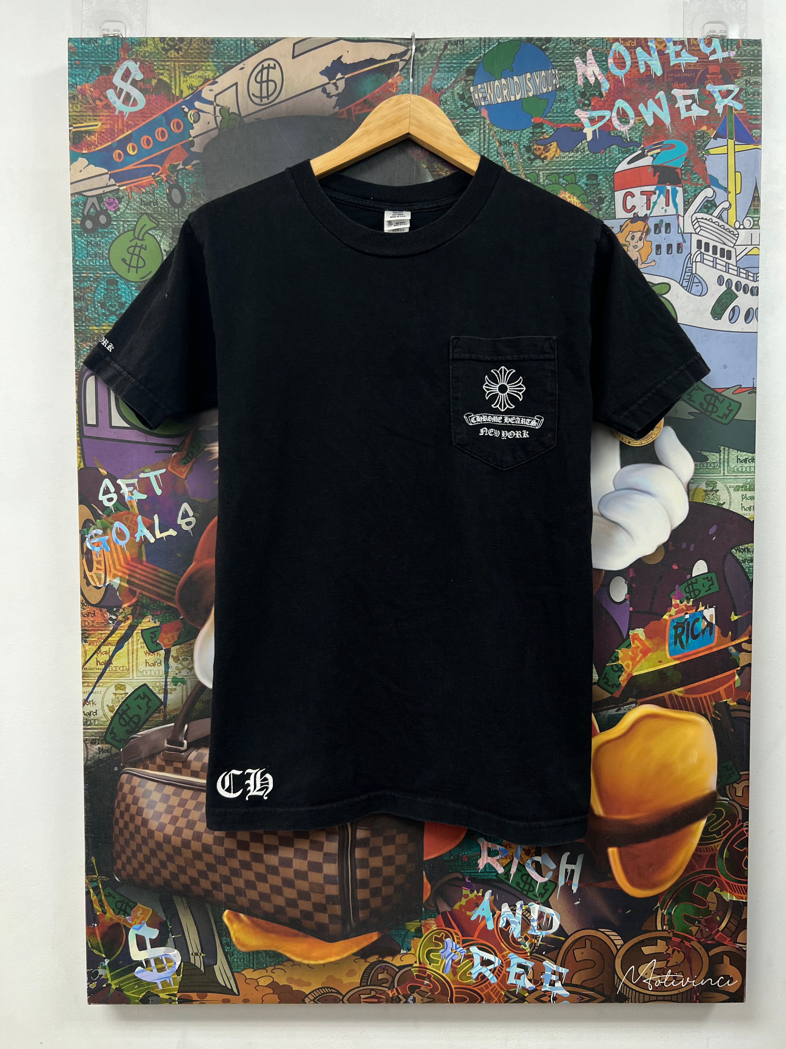 Chrome  Hearts Vintage New York Plus Logo (Pin Holes) Tee