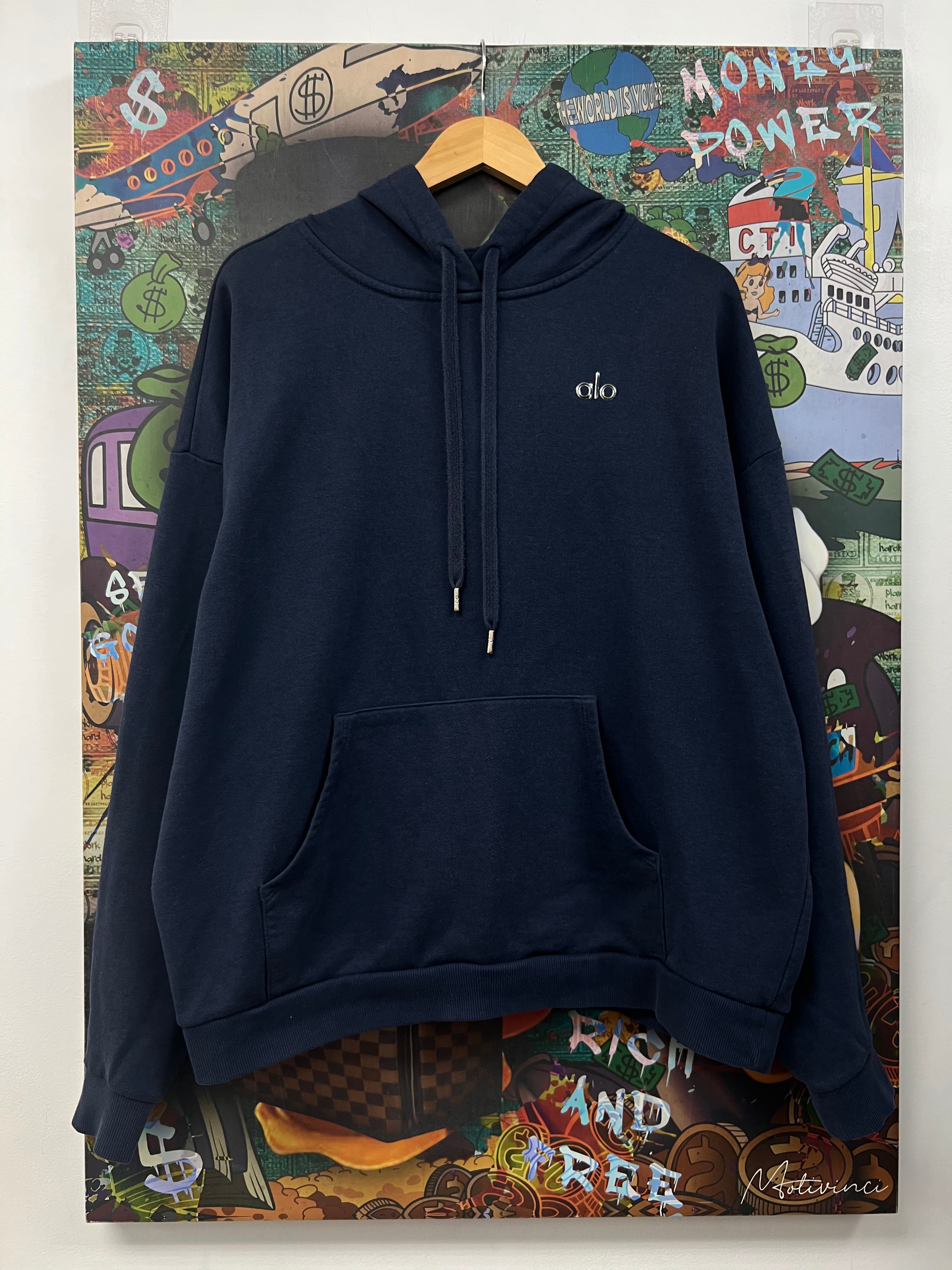 ALO Navy Accolade Hoodie