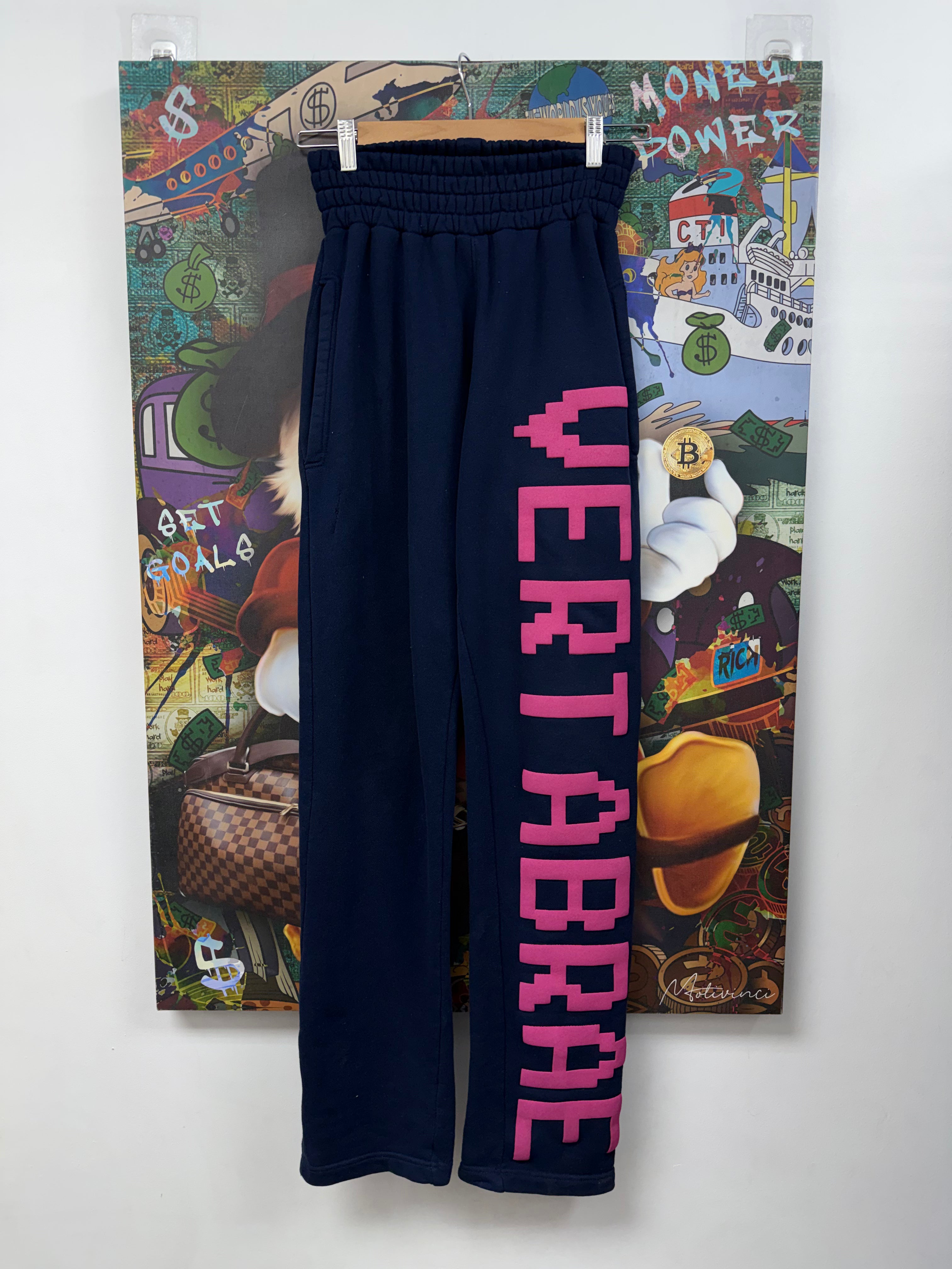 Vertabrae Navy Pink Sweats