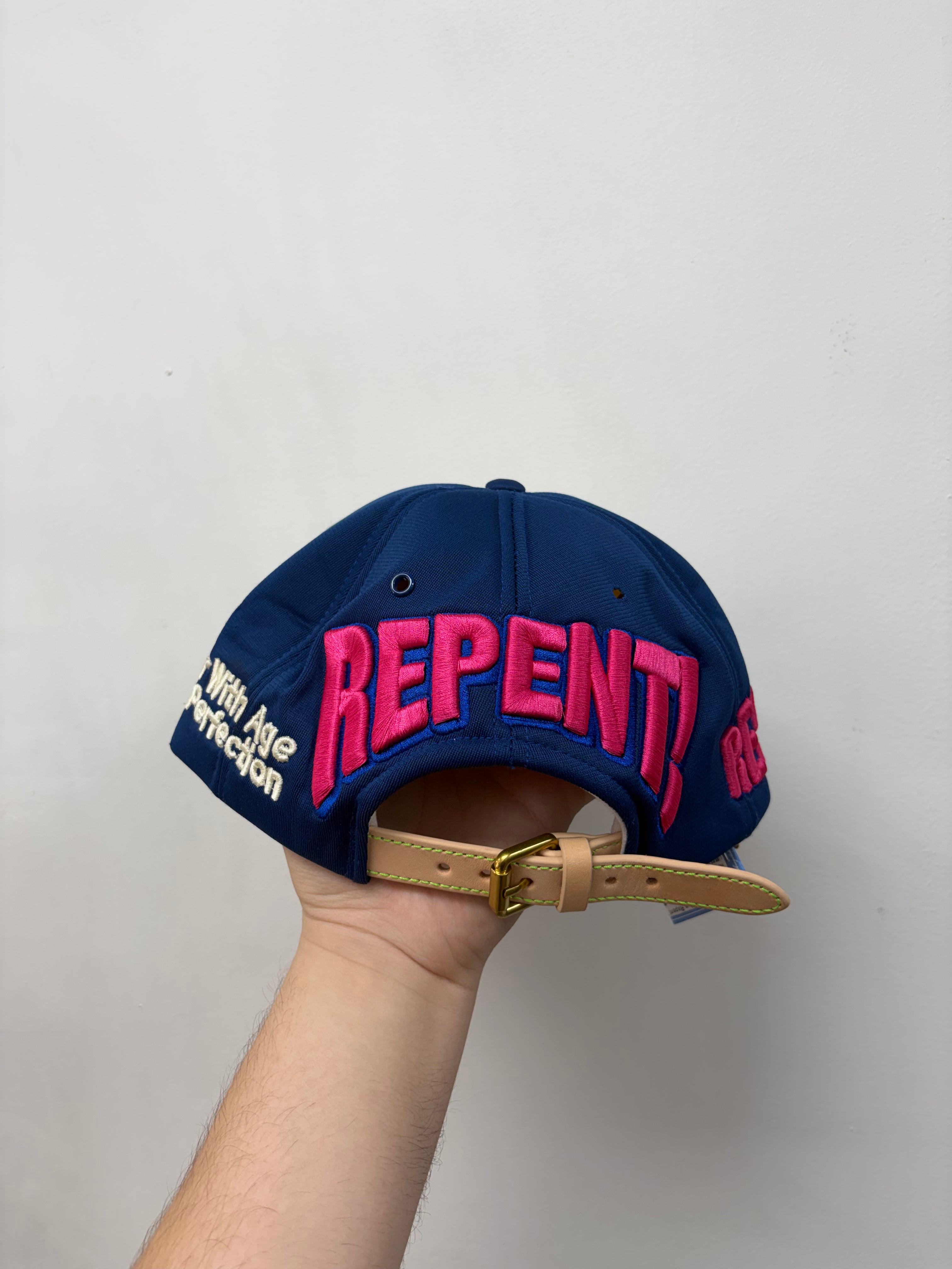 Better With Age Blue Repent Trucker Hat