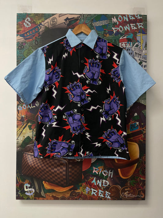 Prada Frankensein Lightning Button Up Used