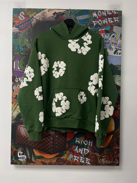 Denim Tears Hoodie Green Used Large N/A