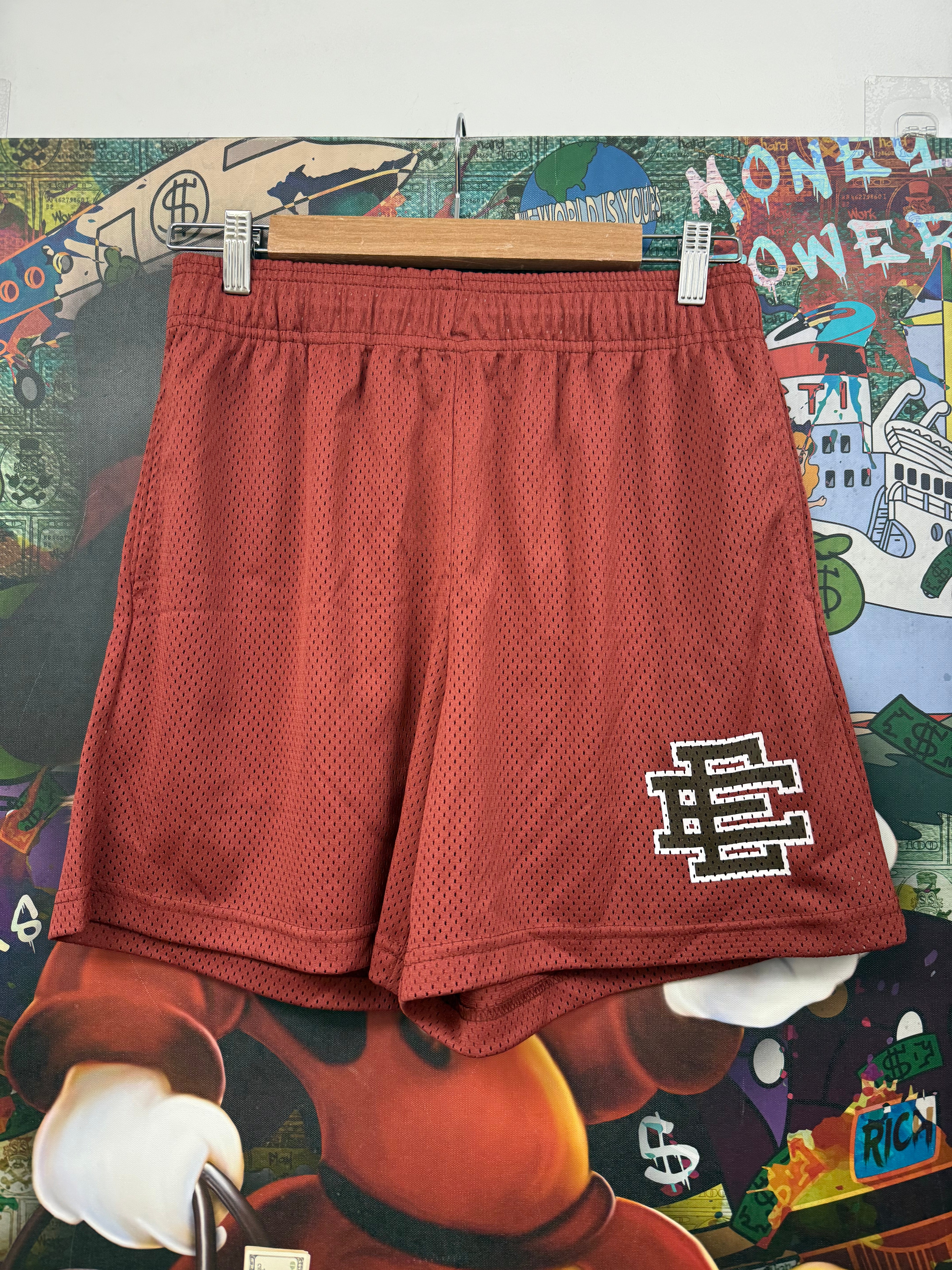 Eric Emanuel Burgundy Brown Shorts