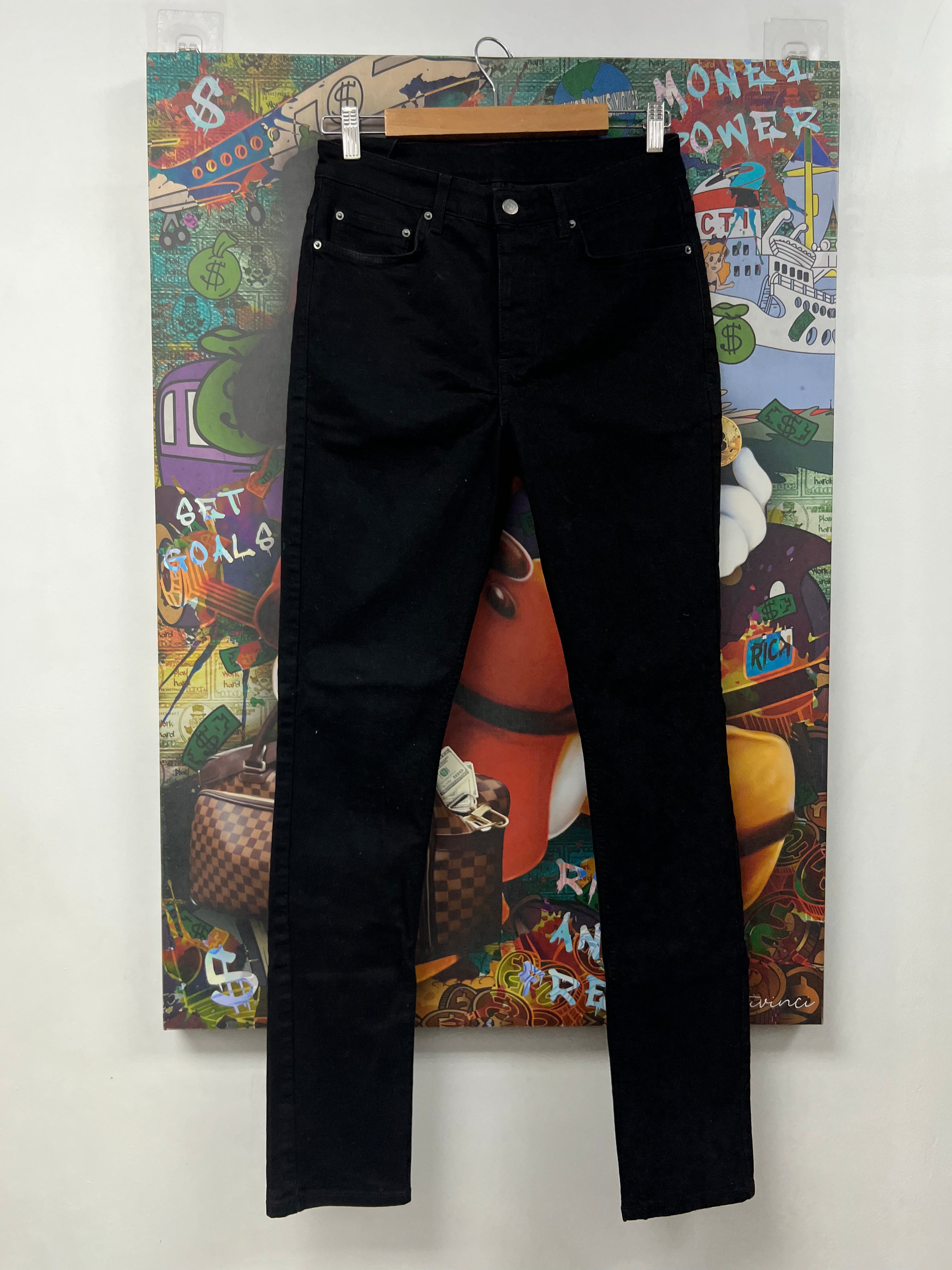Ksubi Black Red Plain Jeans