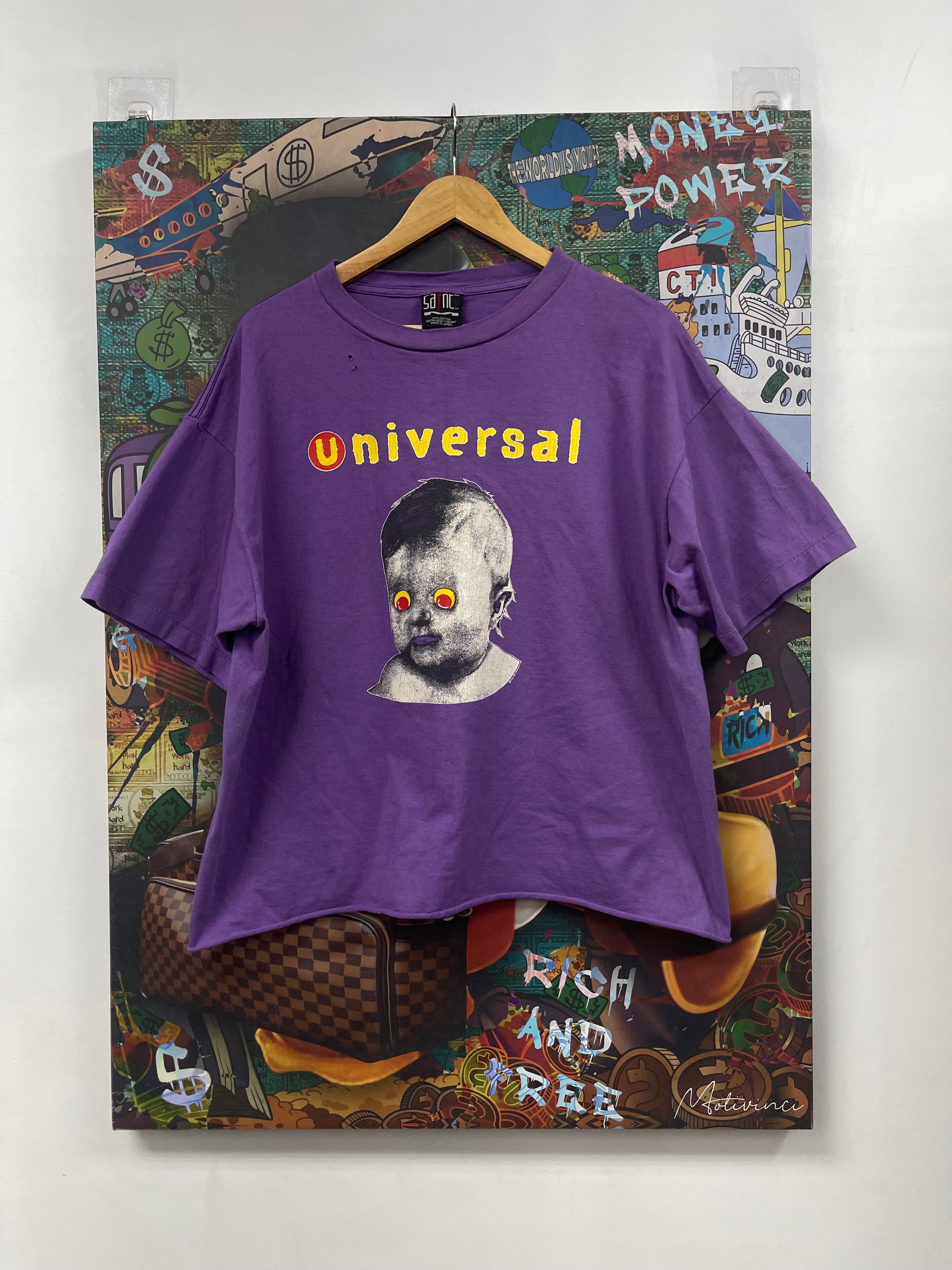 Saint Michael Purple Universal Tee