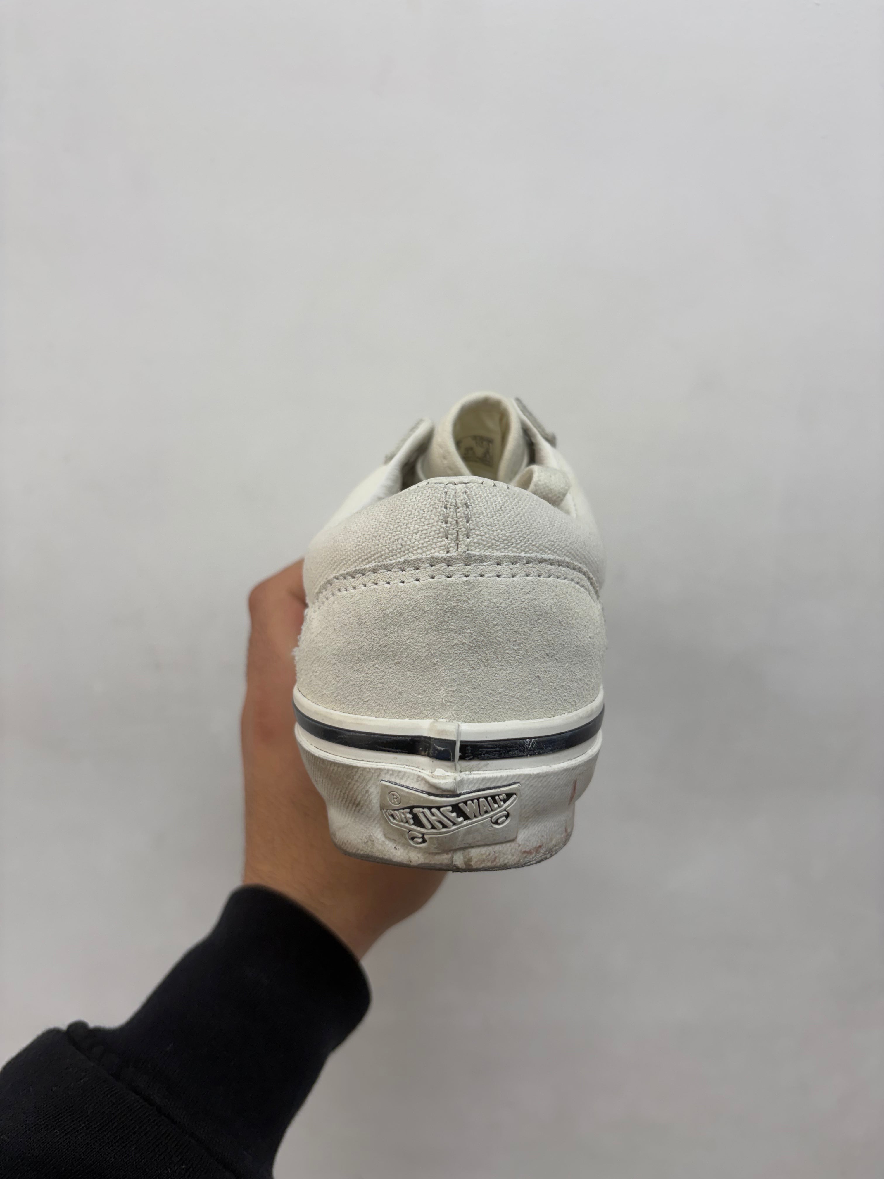 Vans White Pearlized Sneakers