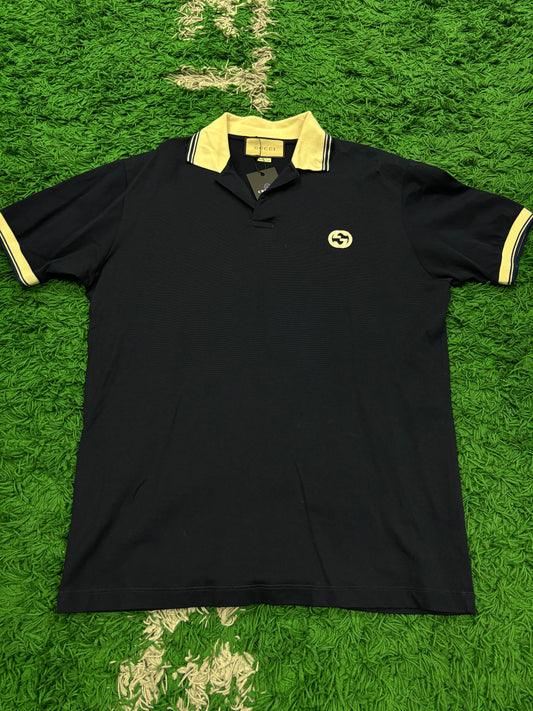 gucci Polo Navy  Used Large
