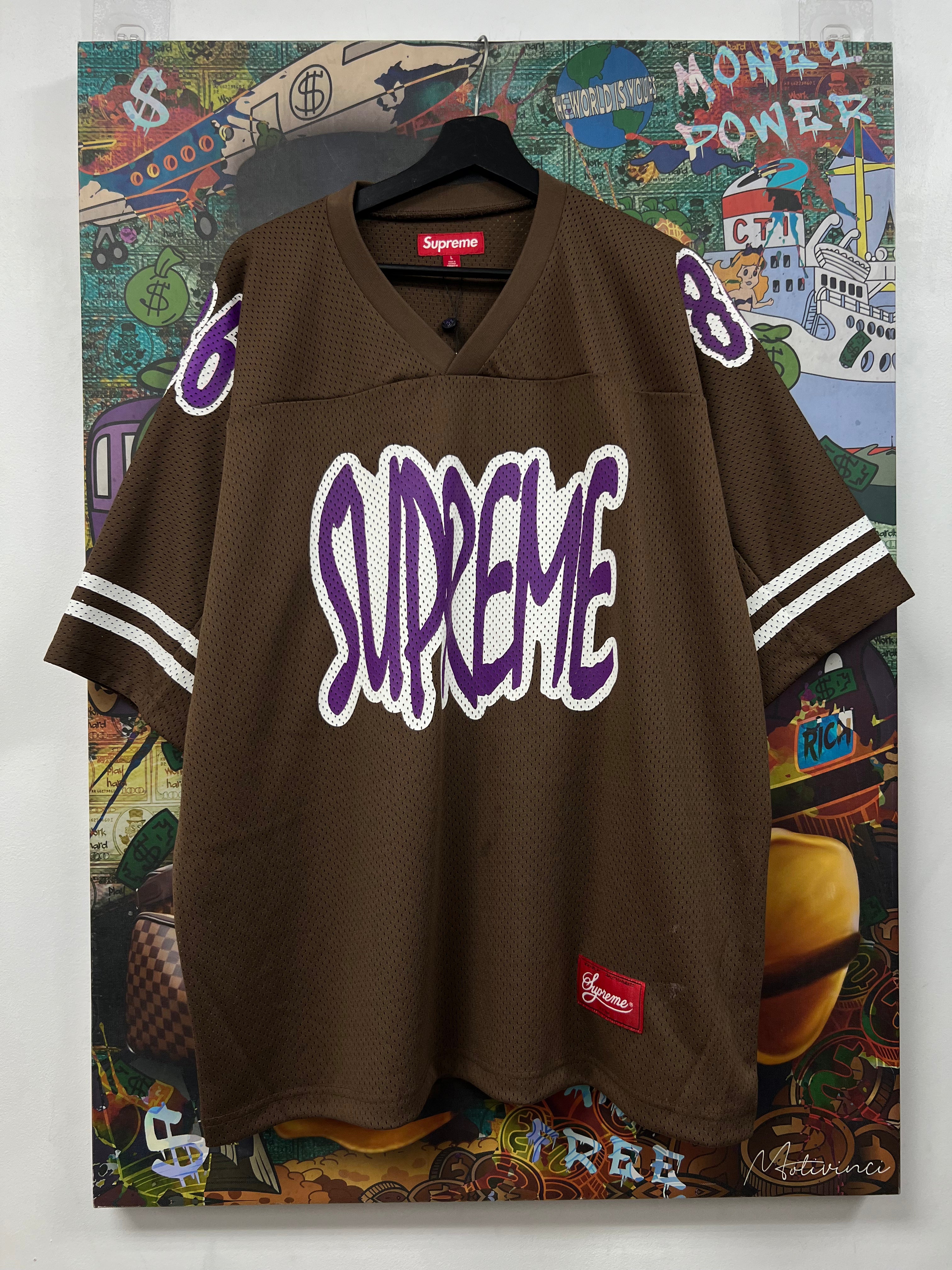 Supreme Brown Reflective Jersey