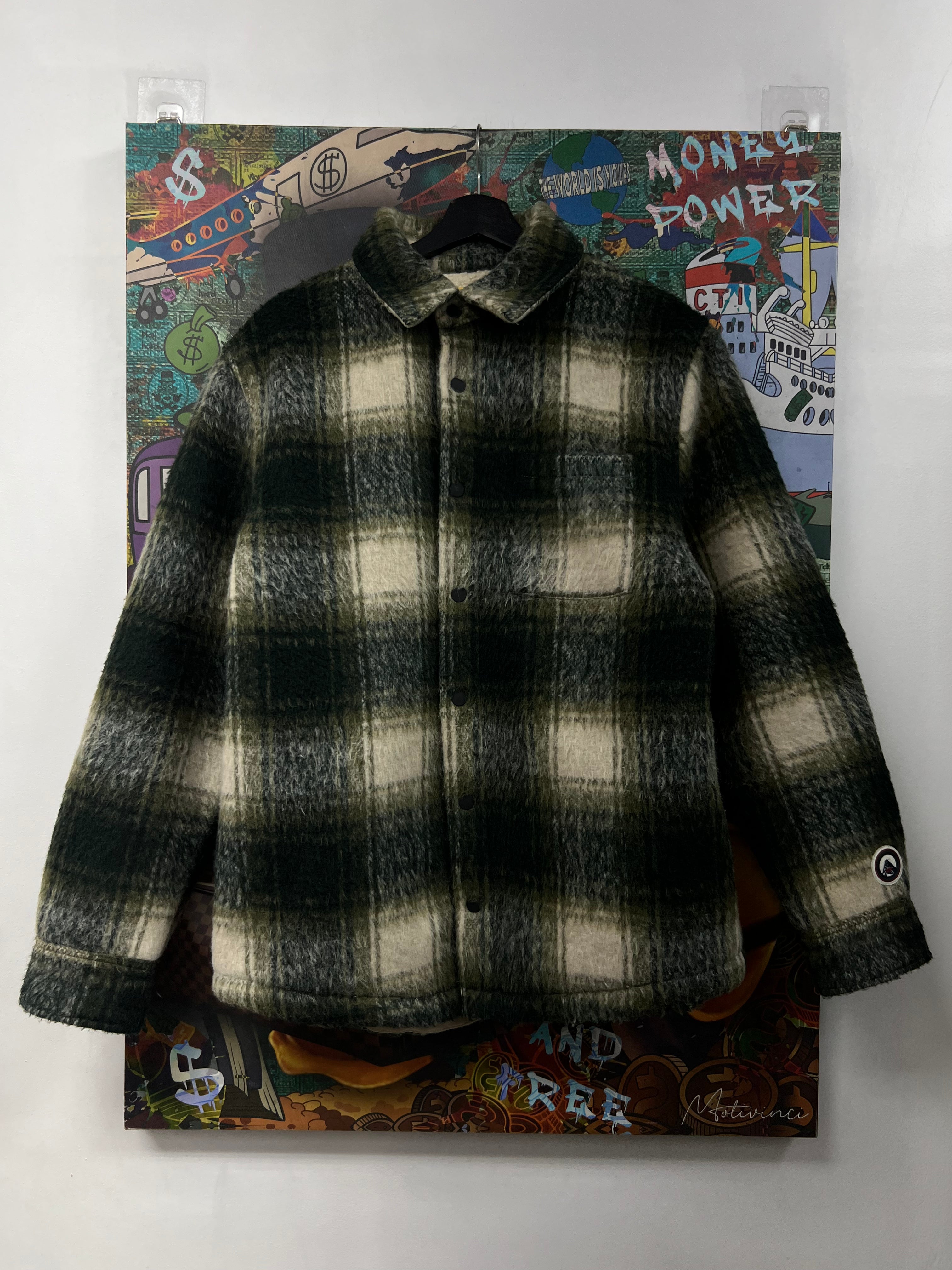 Kith Green Plaid Sheridan Fleece Jacket