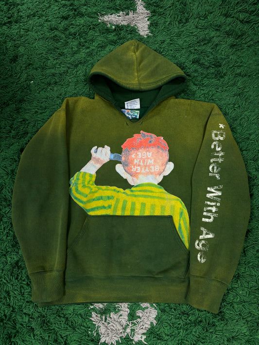 Better With Age Hoodie Green Used Large N/A