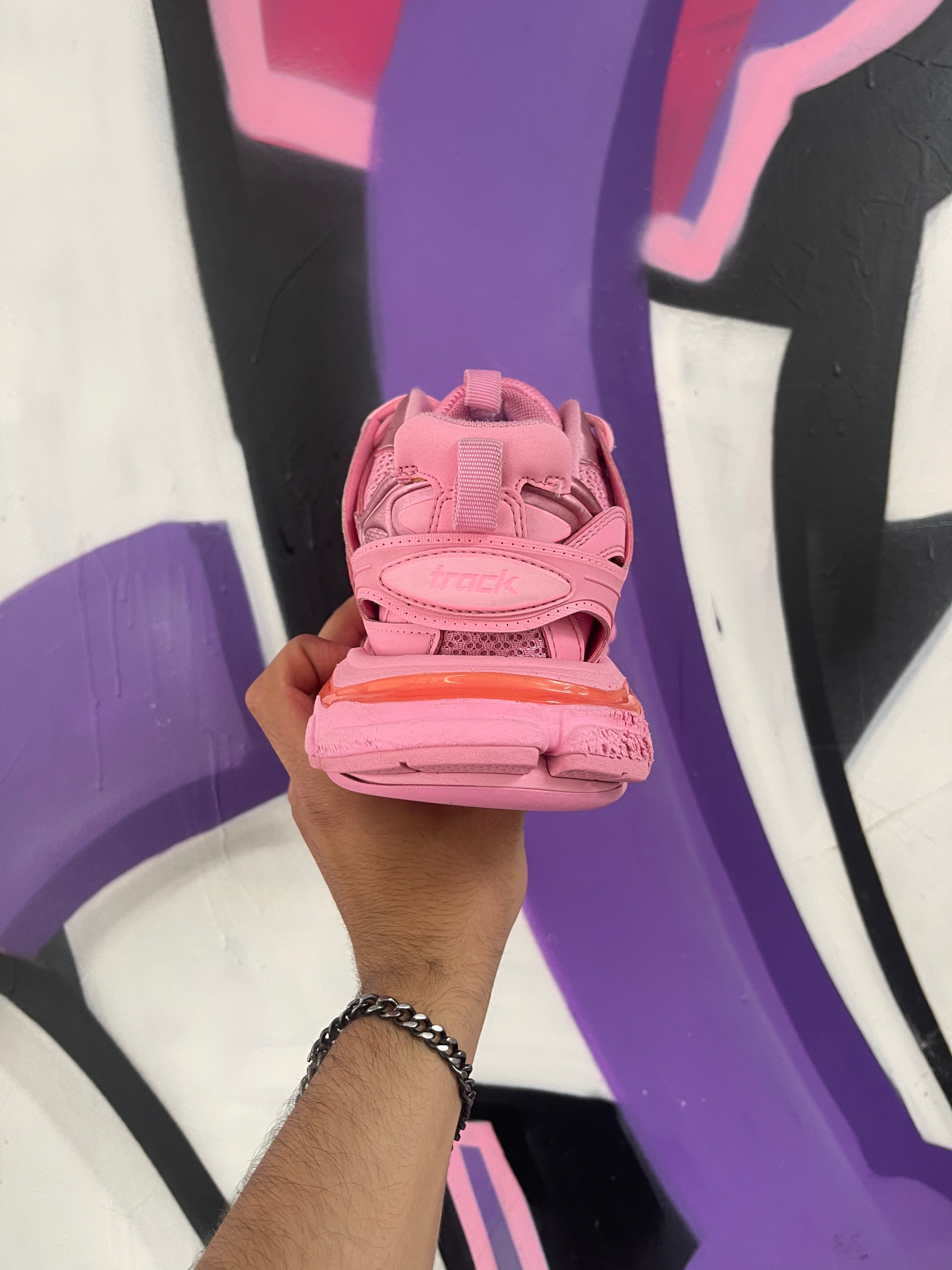 Balenciaga Pink Track Sneakers