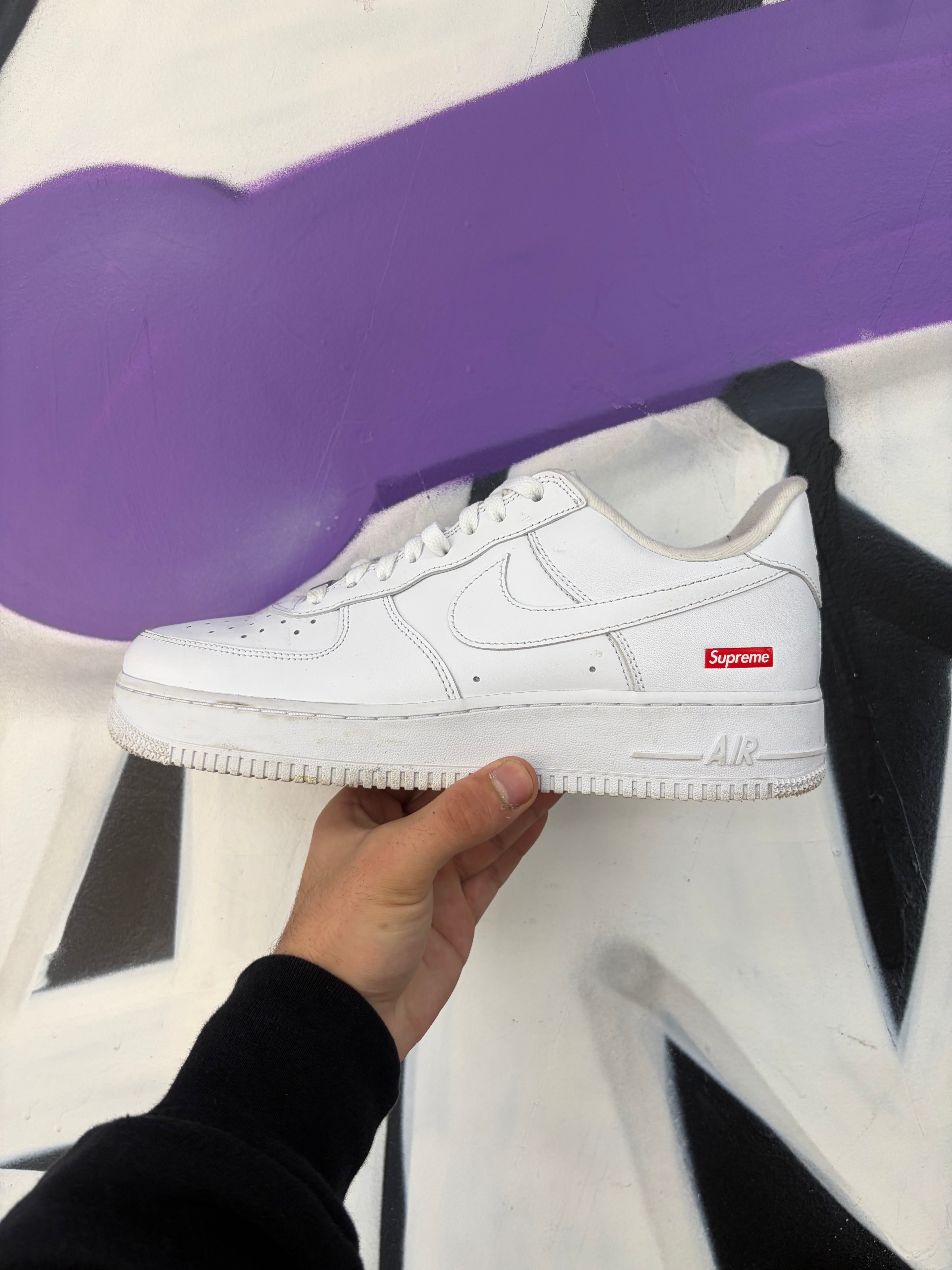 Nike Supreme AF1 White Sneakers