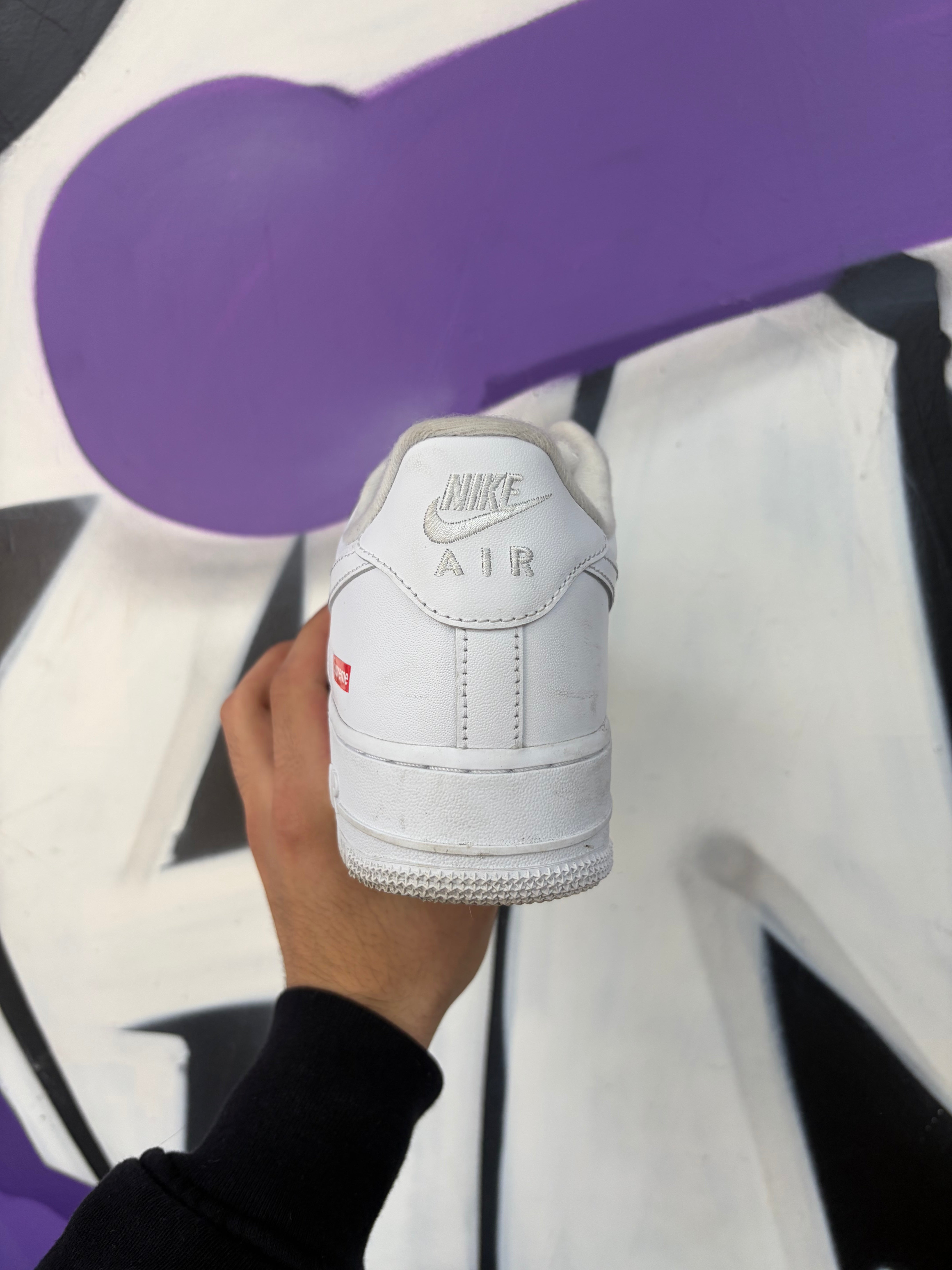 Nike Supreme AF1 White Sneakers