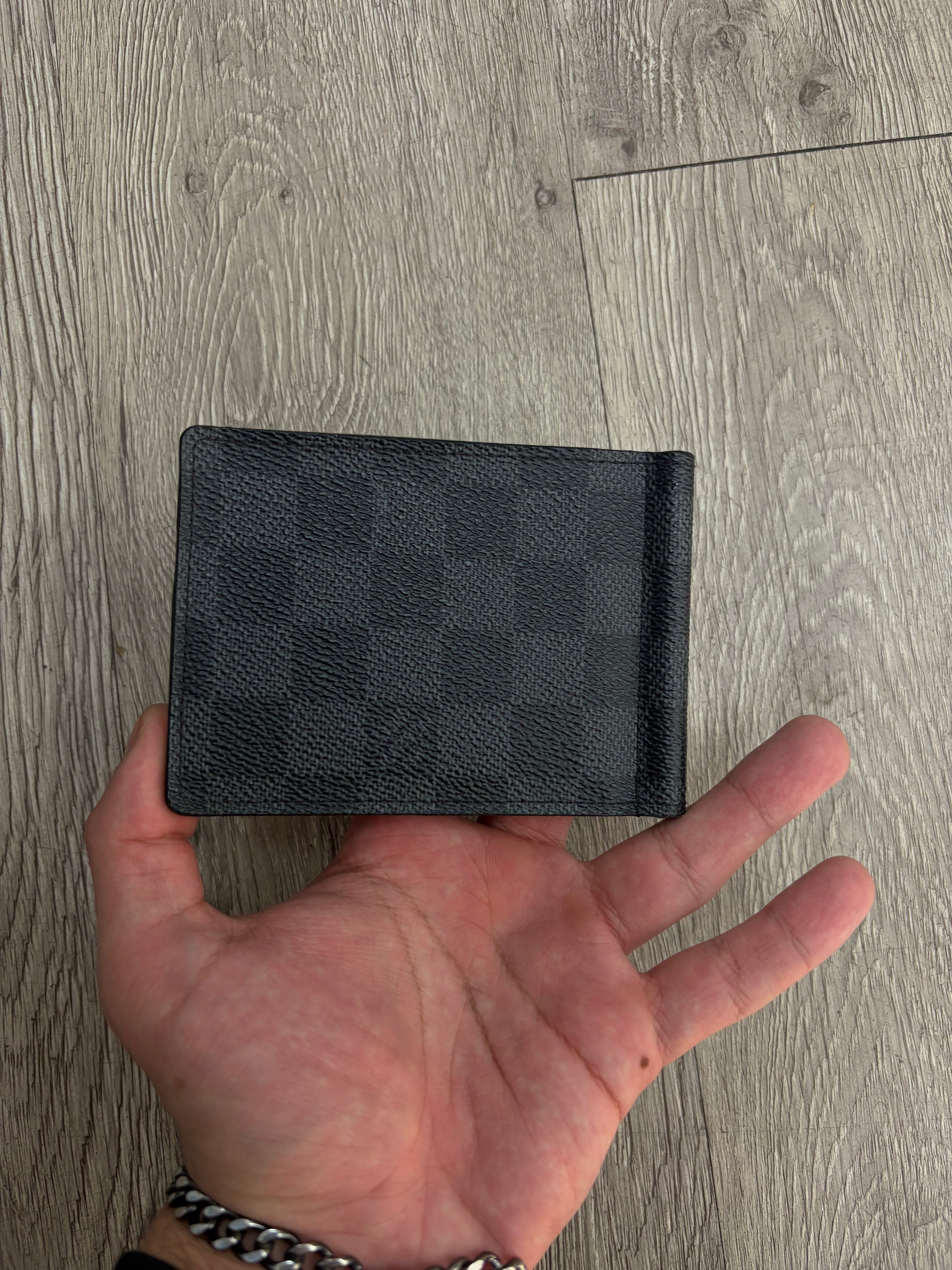 Louis Vuitton Black Damier Clip Wallet
