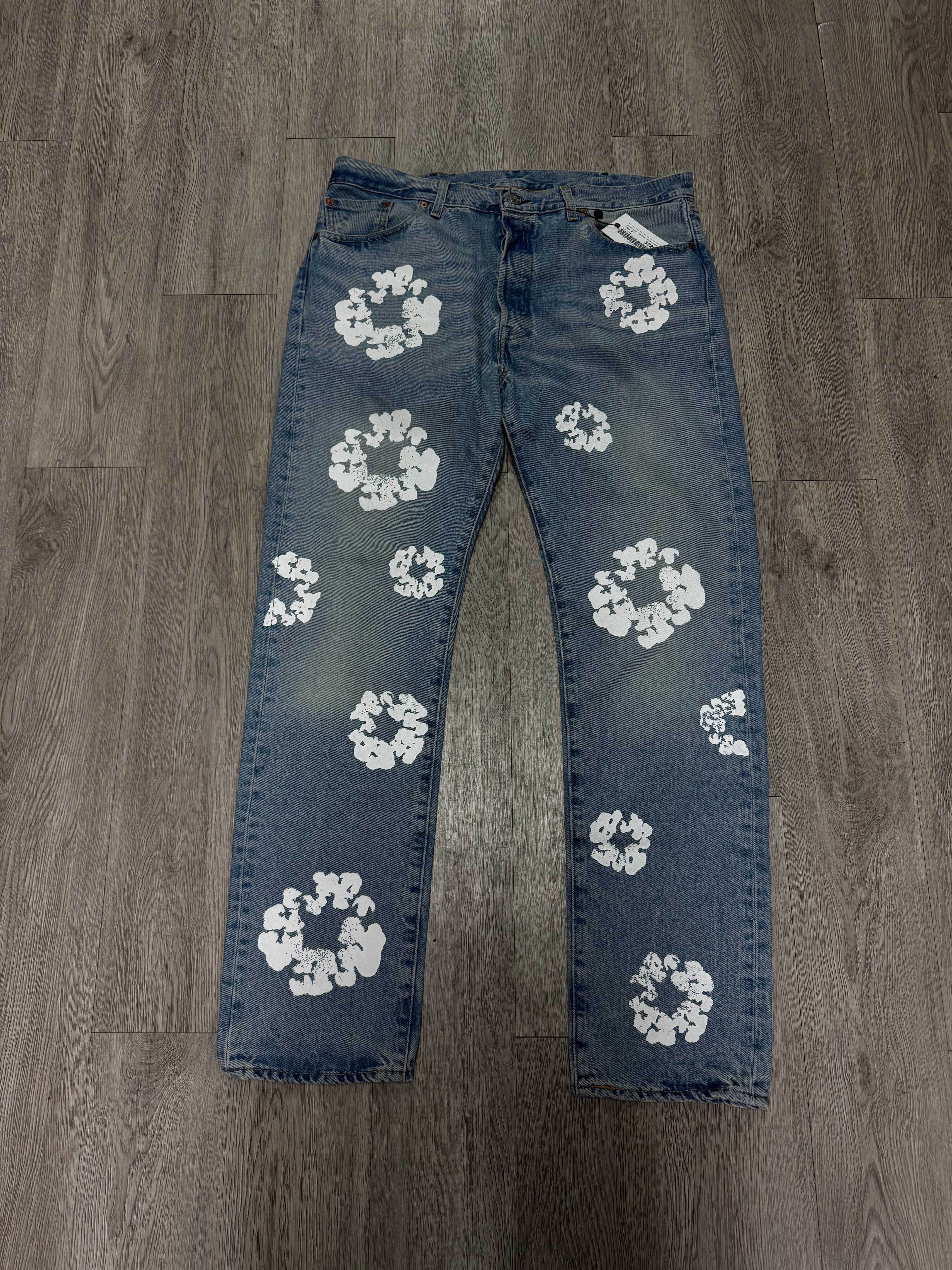 Denim Tears Light Wash Wreath Jeans