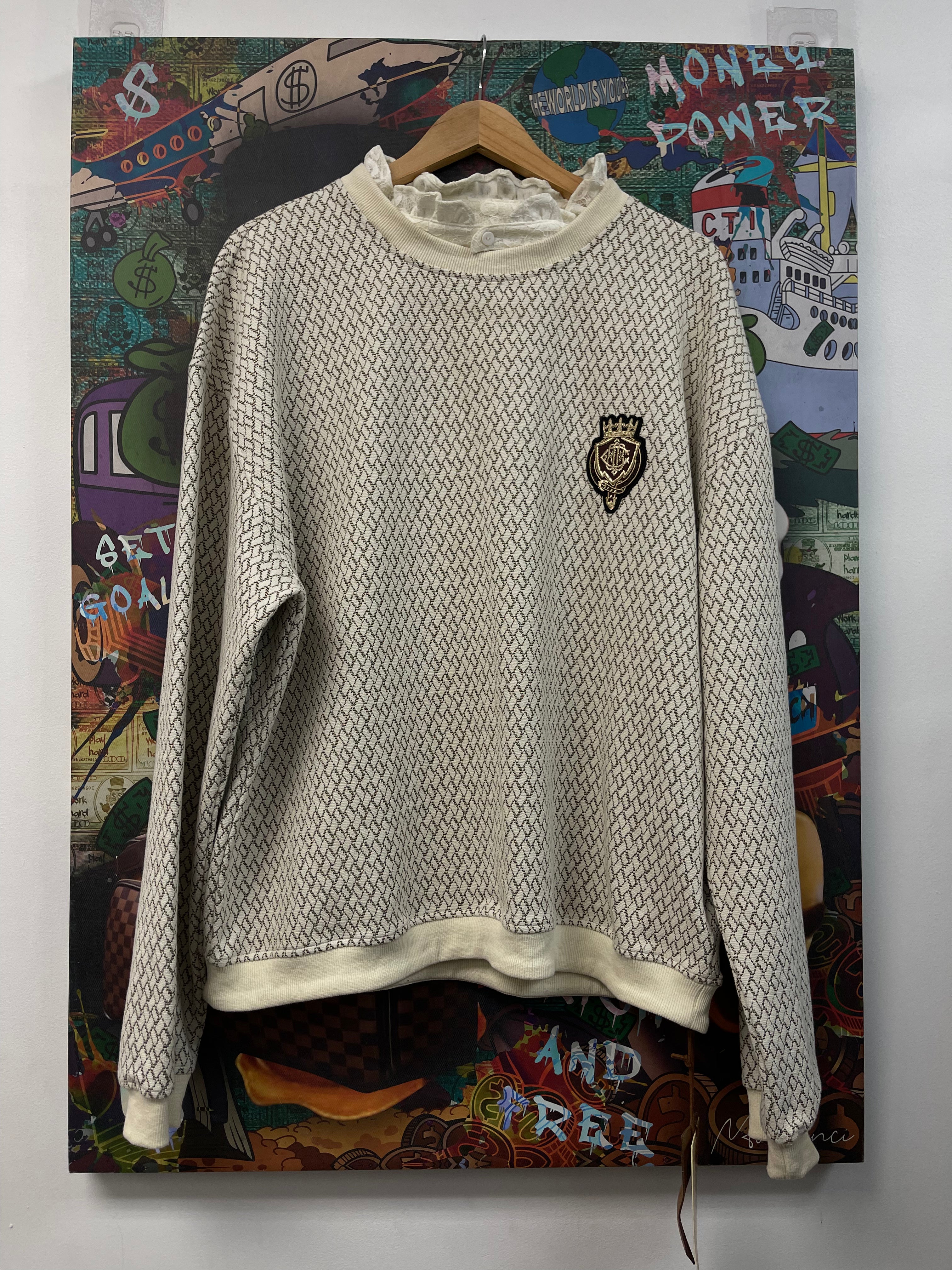 Birth Of A Royal Child Baroque Lace Jacquard Shirt