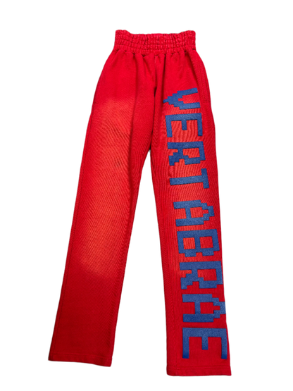 Vertabrae Red & Navy Sweatpants