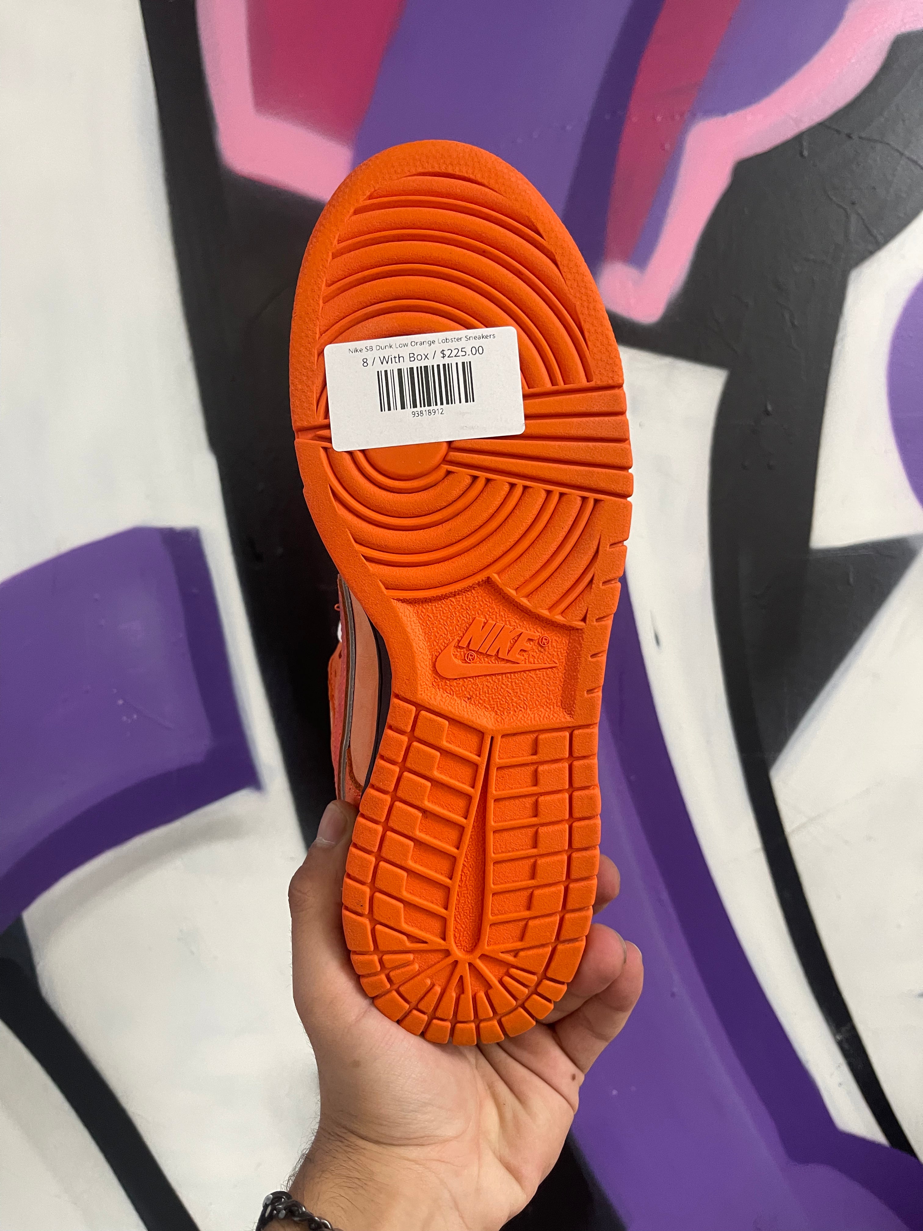 Nike SB Dunk Low Orange Lobster Sneakers