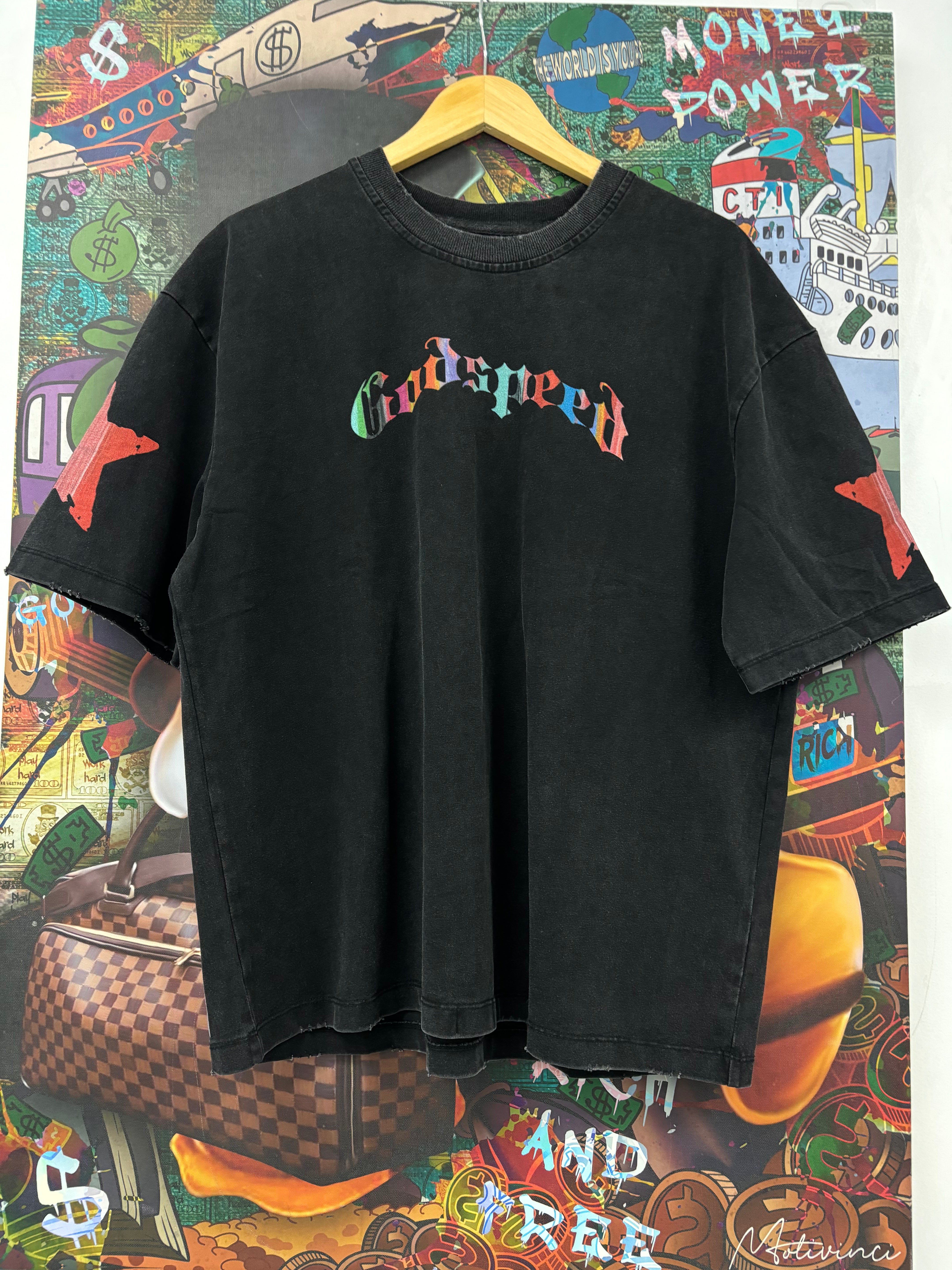 Godspeed Pastel Cowboy Black Wash Tee