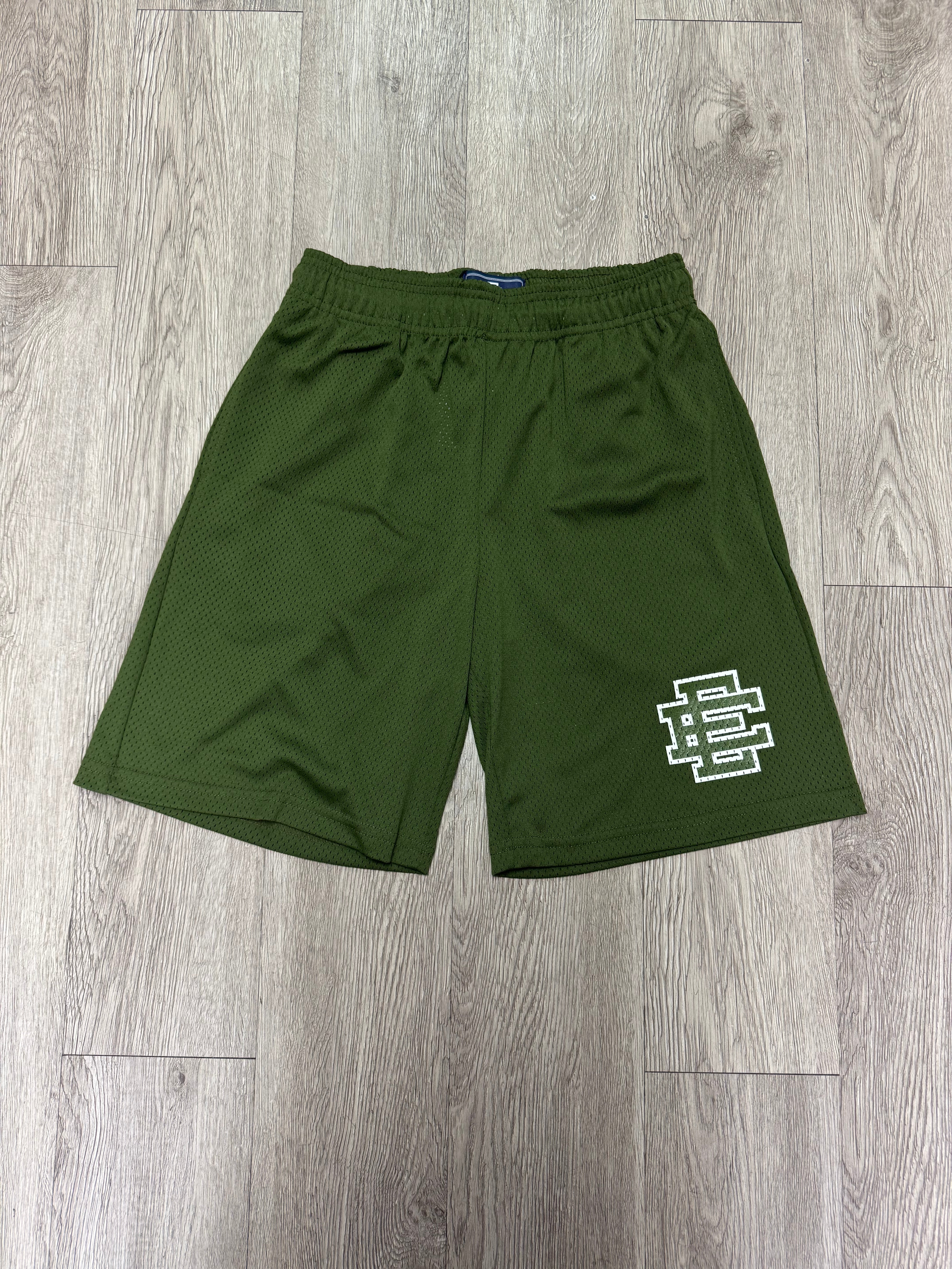Eric Emanuel Olive White Shorts