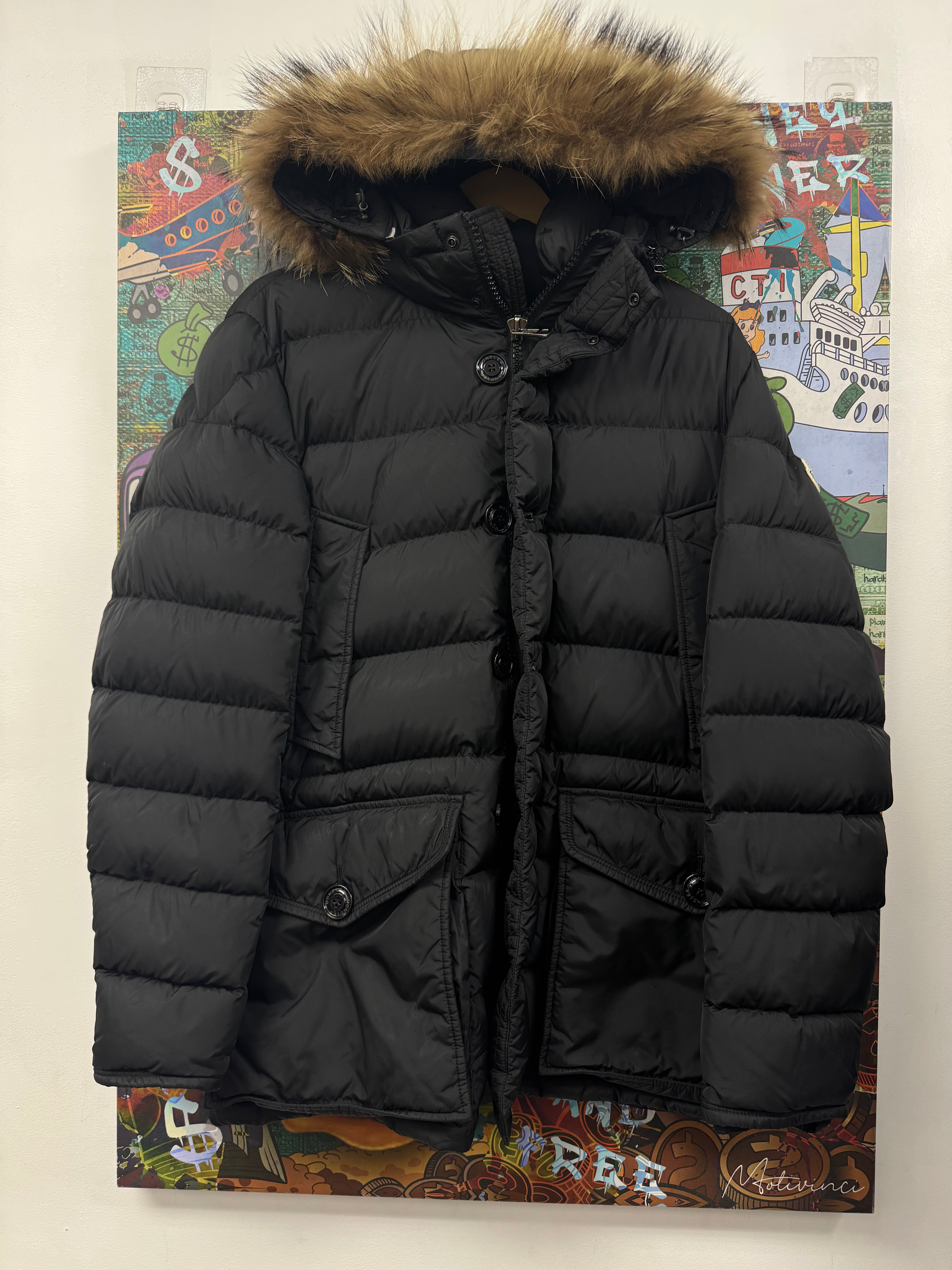 Moncler Black Clunky Giubbotto Jacket