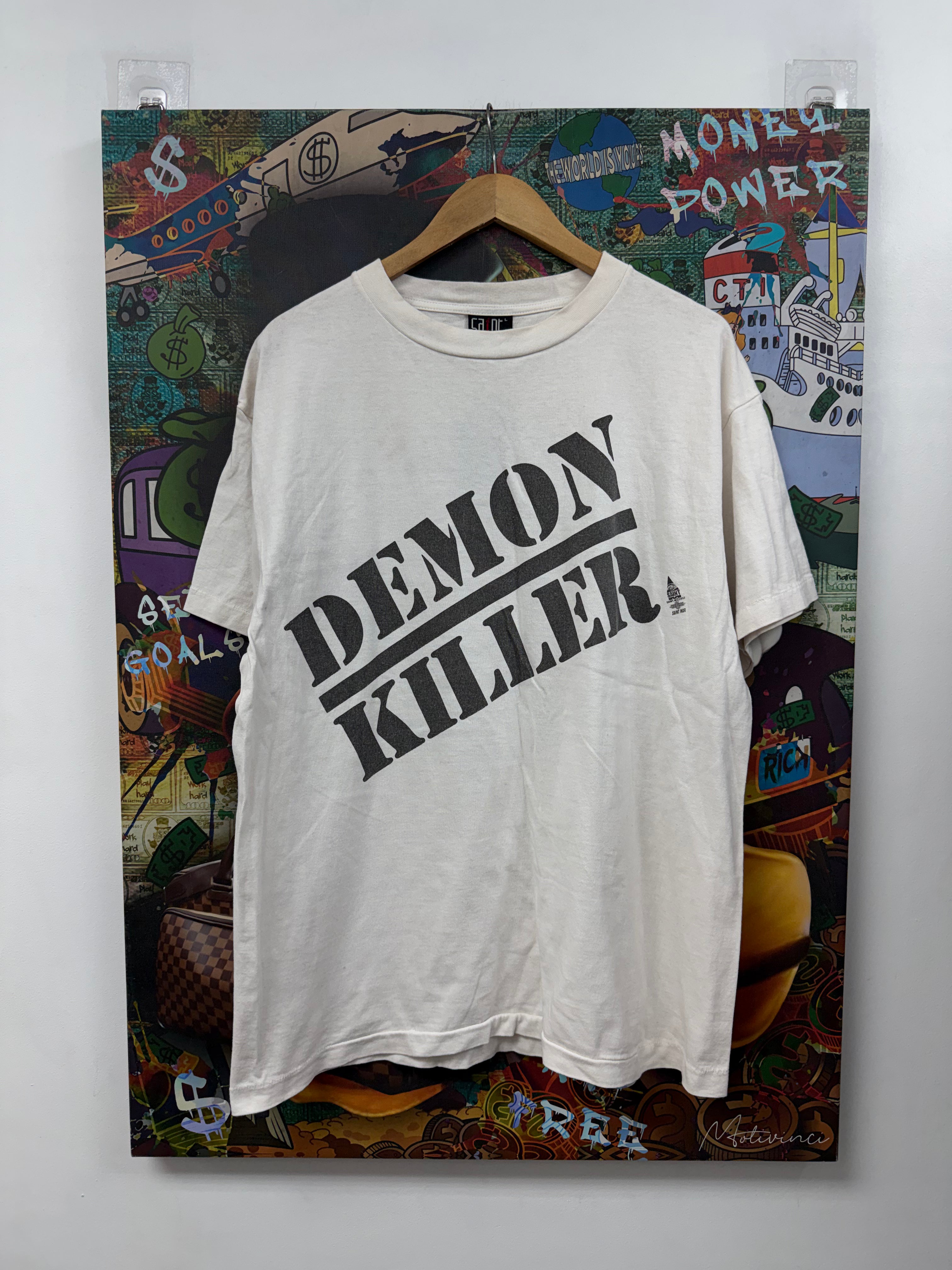 Saint Michael White Demon Hunter Tee