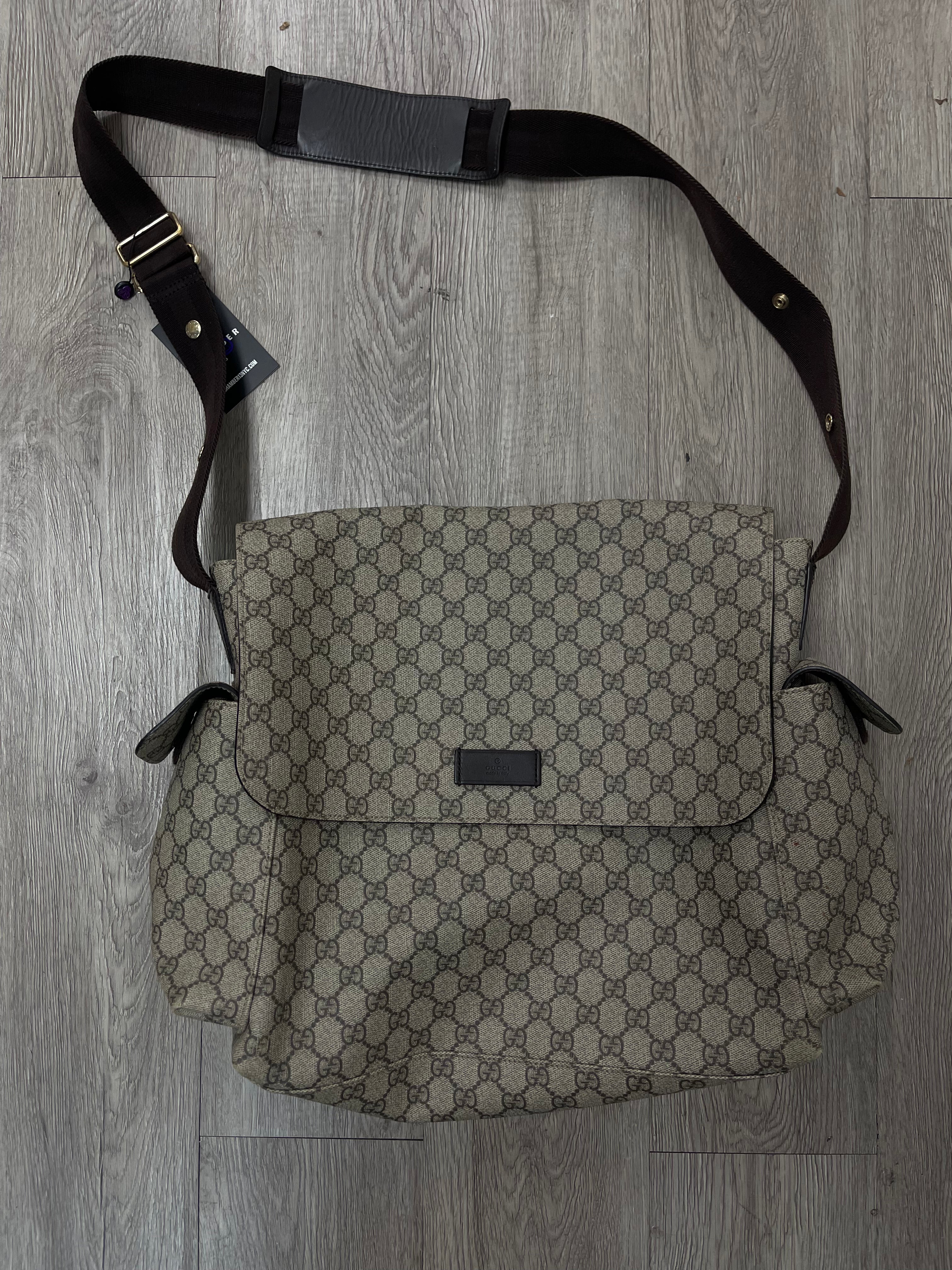 Gucci GG Canvas Monogram Diaper Bag Bag