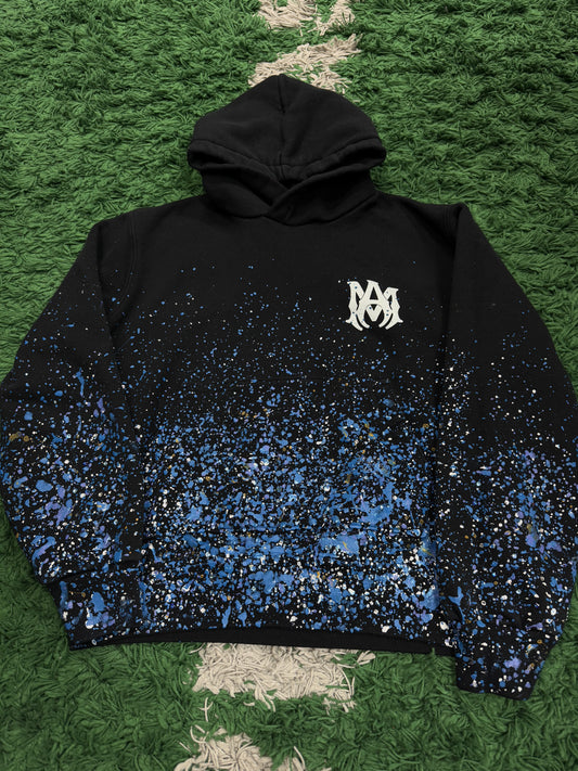 Amiri Paint Crystal Splatter Hoodie  Used Medium N/A