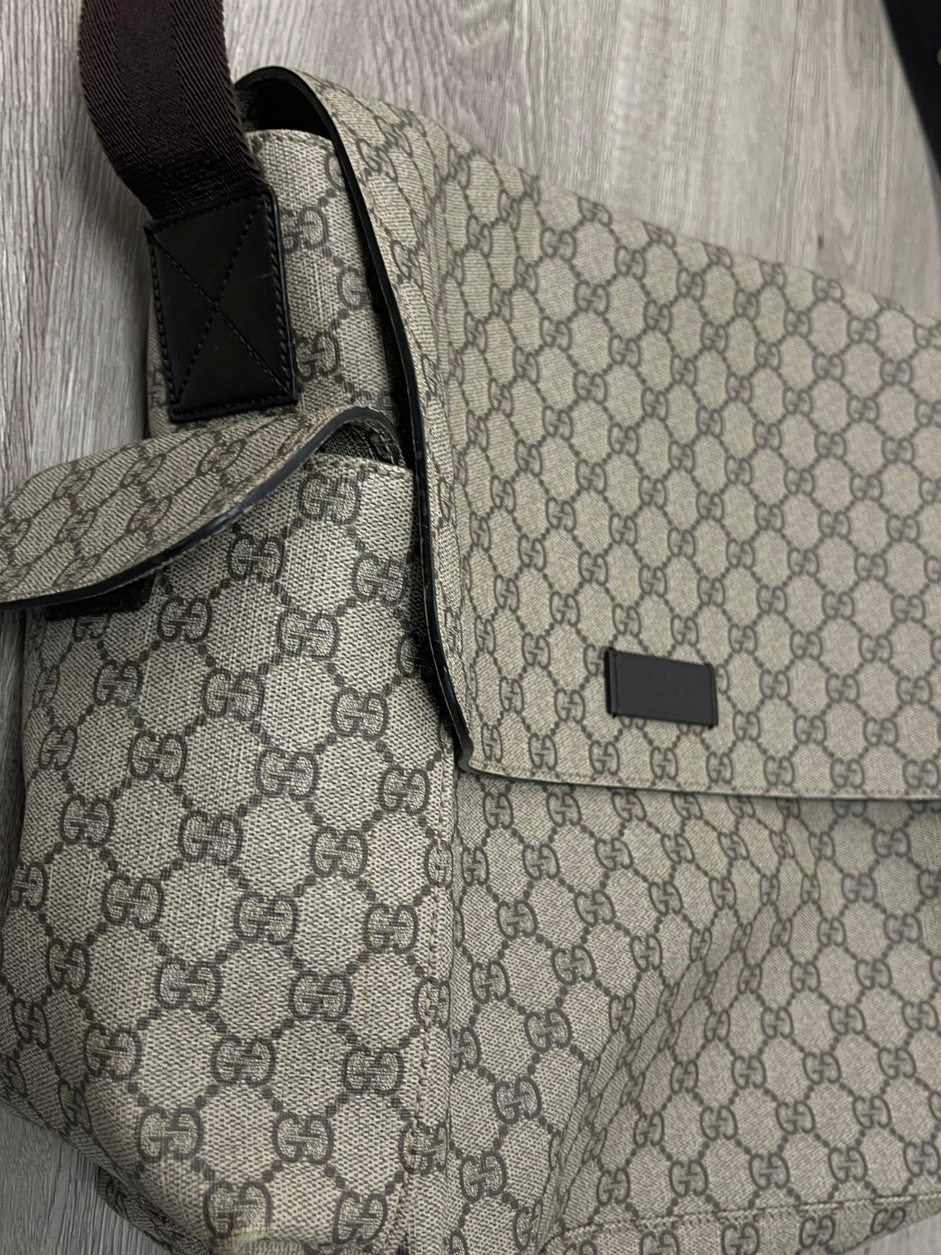Gucci GG Canvas Monogram Diaper Bag Bag