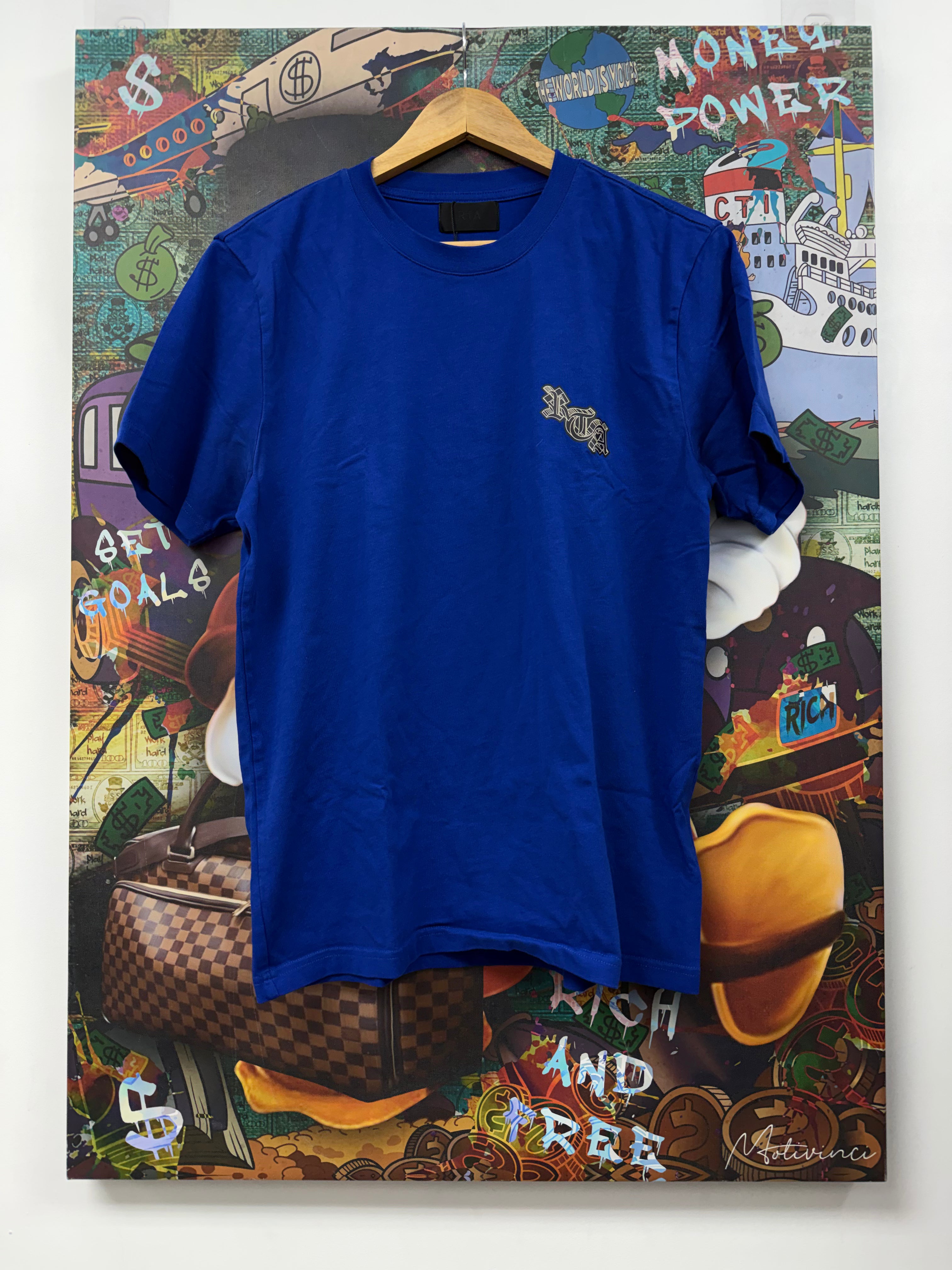 RTA Blue Black Logo Tee