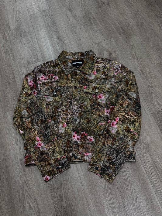 Sp5der Tree Camo Pink Rhinestone (3) Jacket