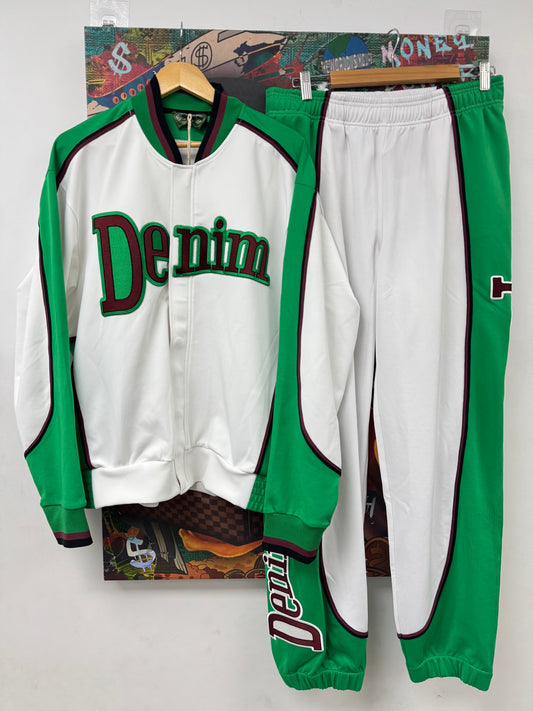 Denim Tears Tracksuit White Green Brown New Large With Tags