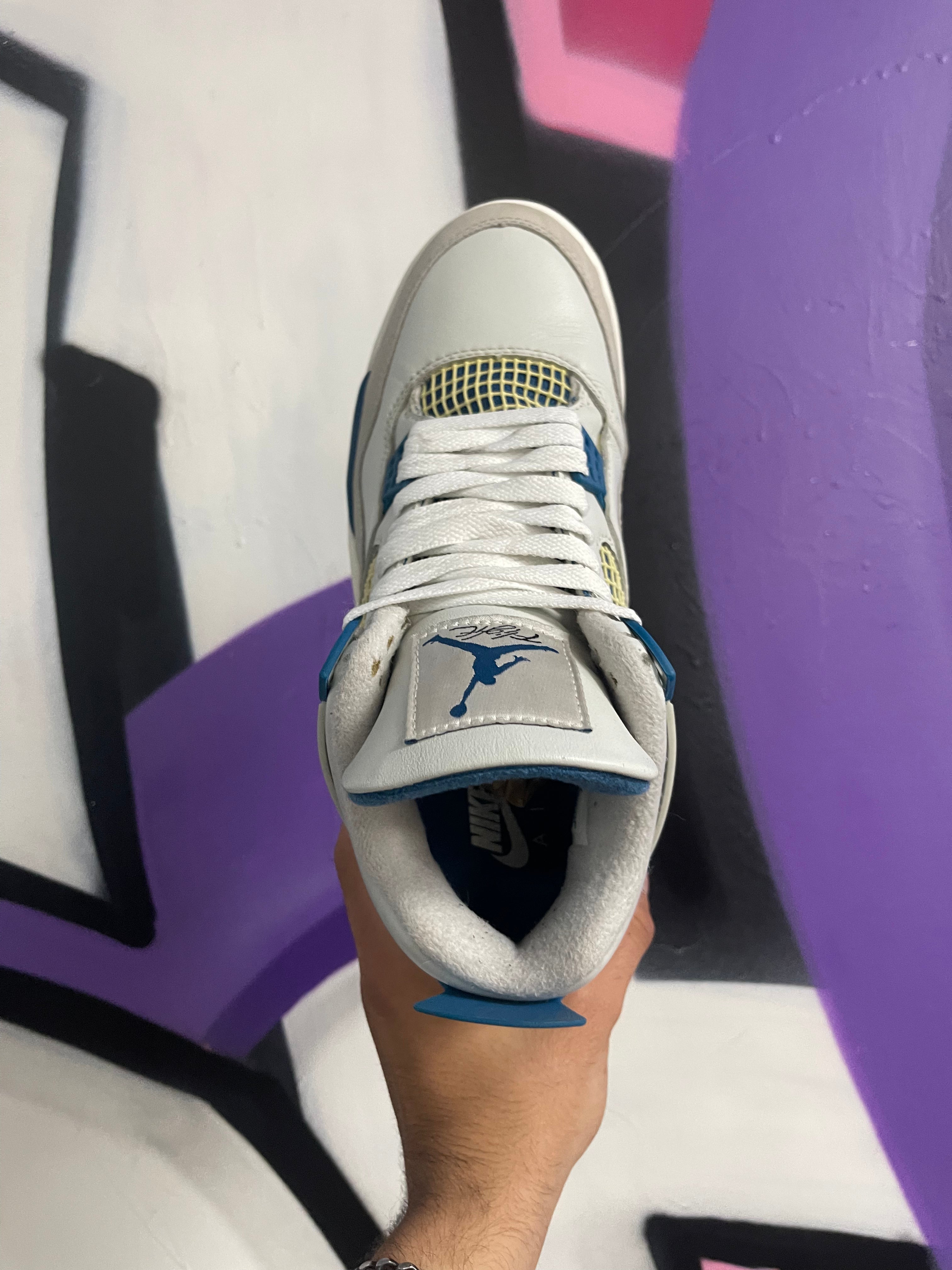 Jordan 4 Military Blue Sneakers