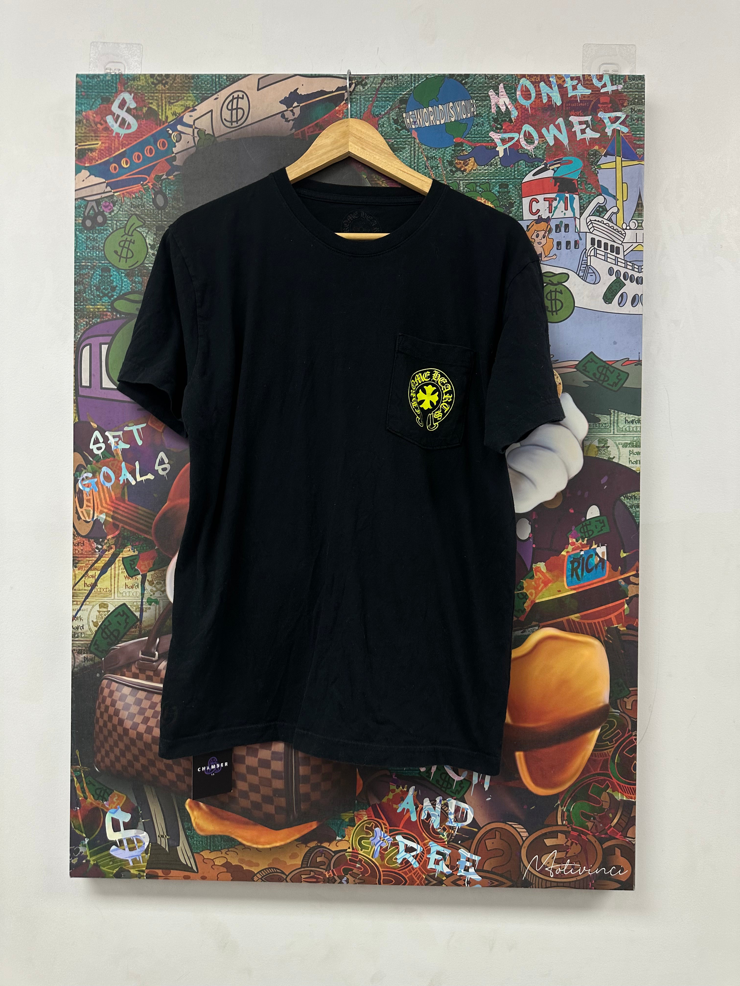 Chrome Hearts Lime Eye Chart Tee Black Used Large N/A
