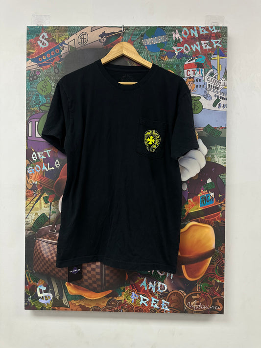 Chrome Hearts Lime Eye Chart Tee Black Used Large N/A