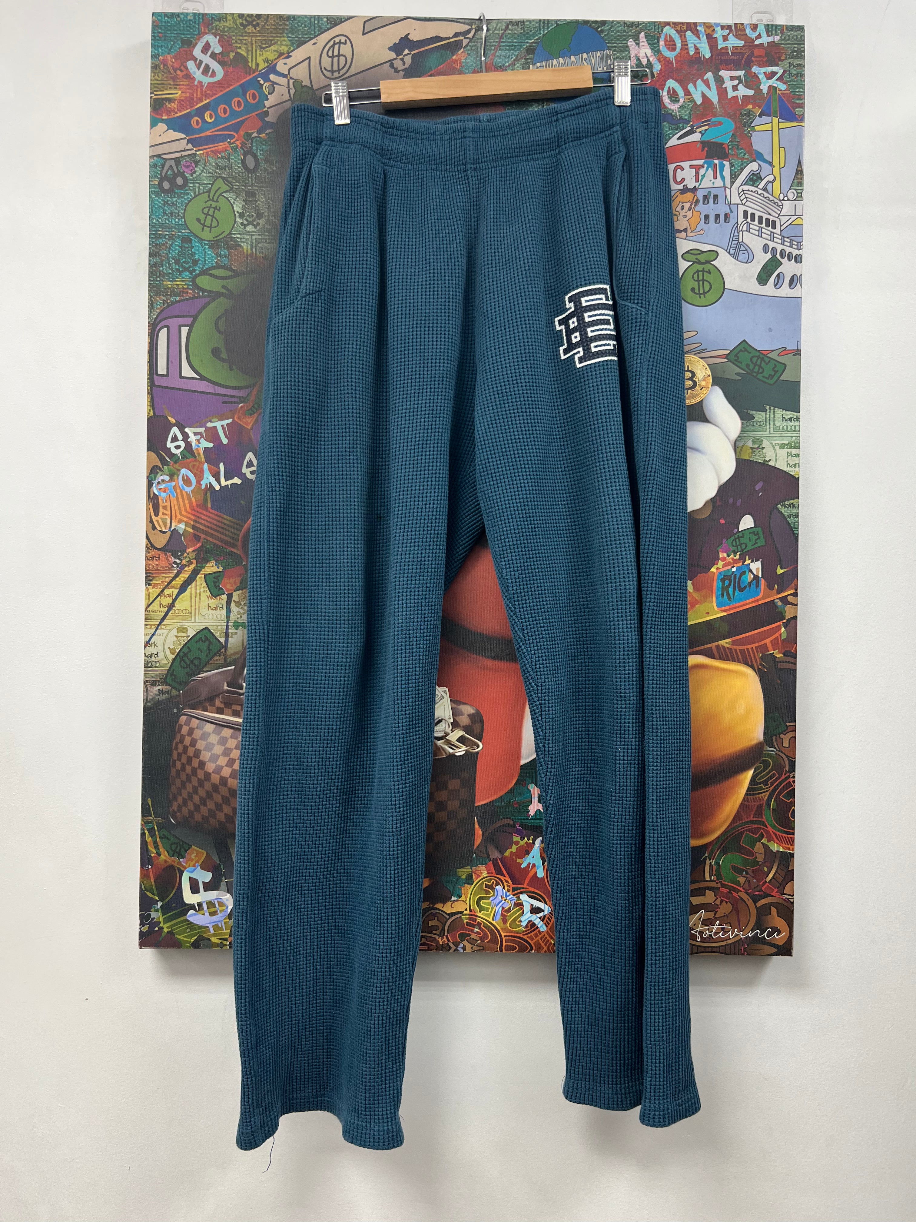 Eric Emanuel Blue Thermal (Stains) Sweats