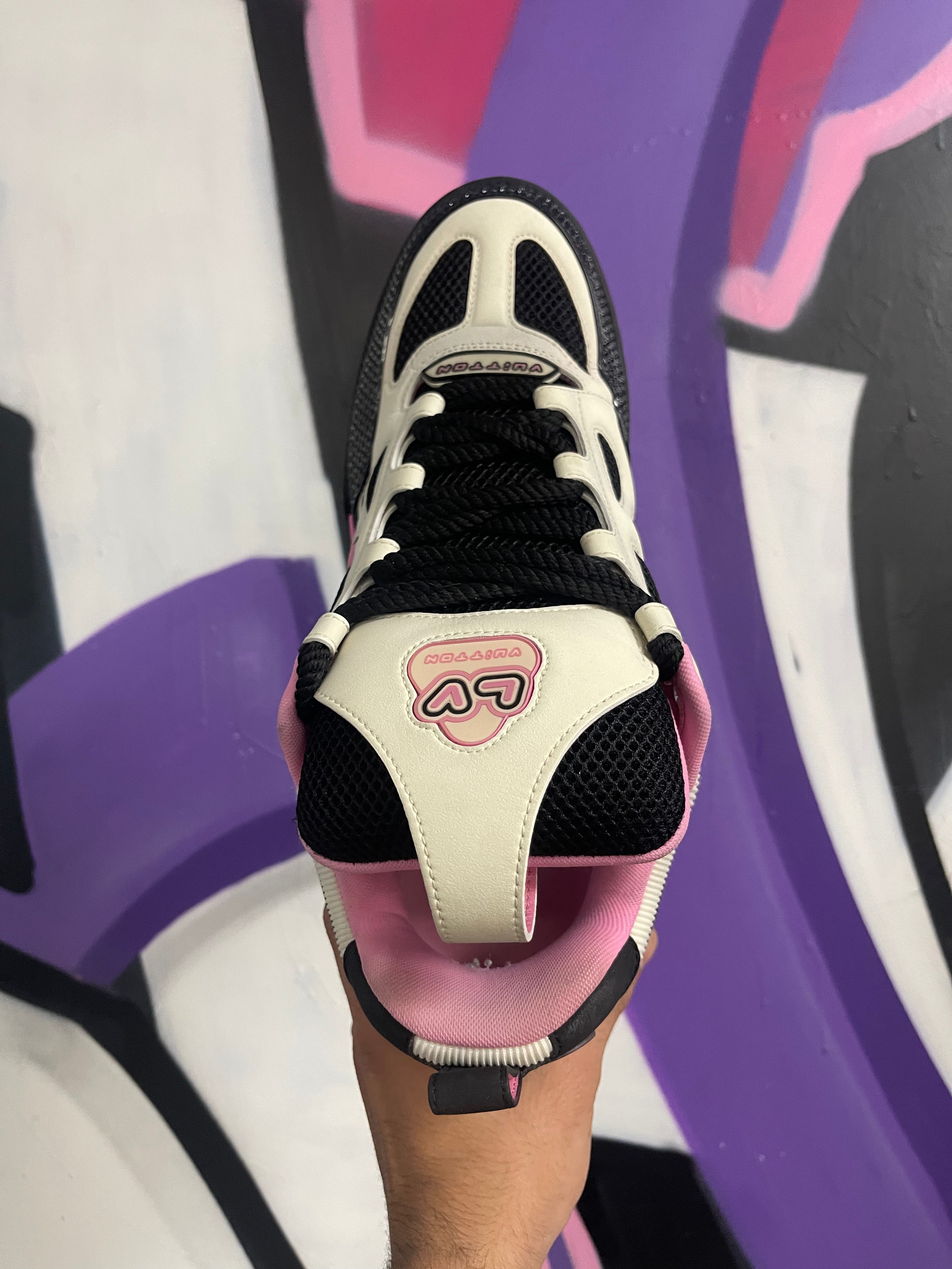 Louis Vuitton Black Pink Skate Sneakers