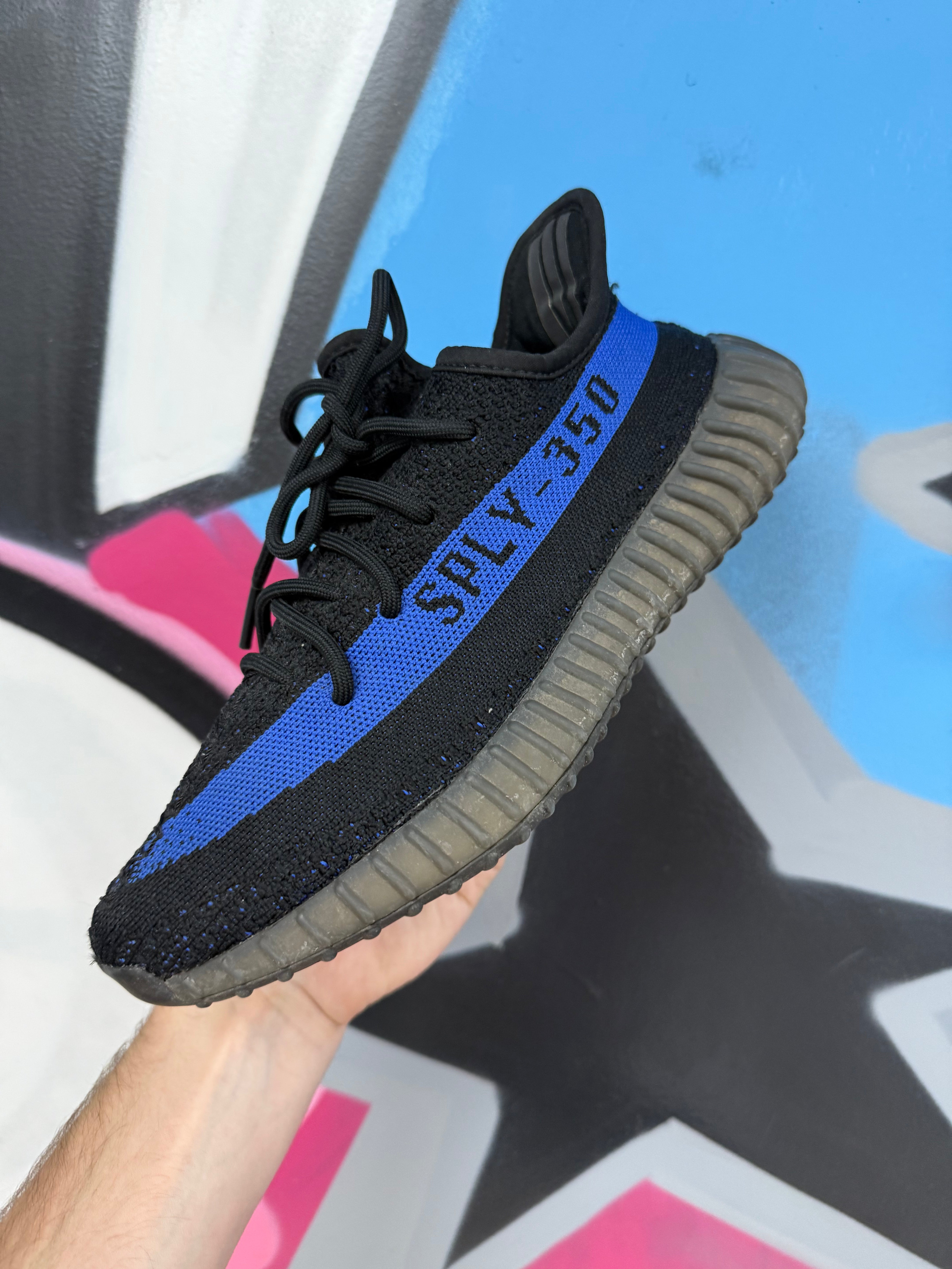 YZY 350 Dazzling Blue Sneakers