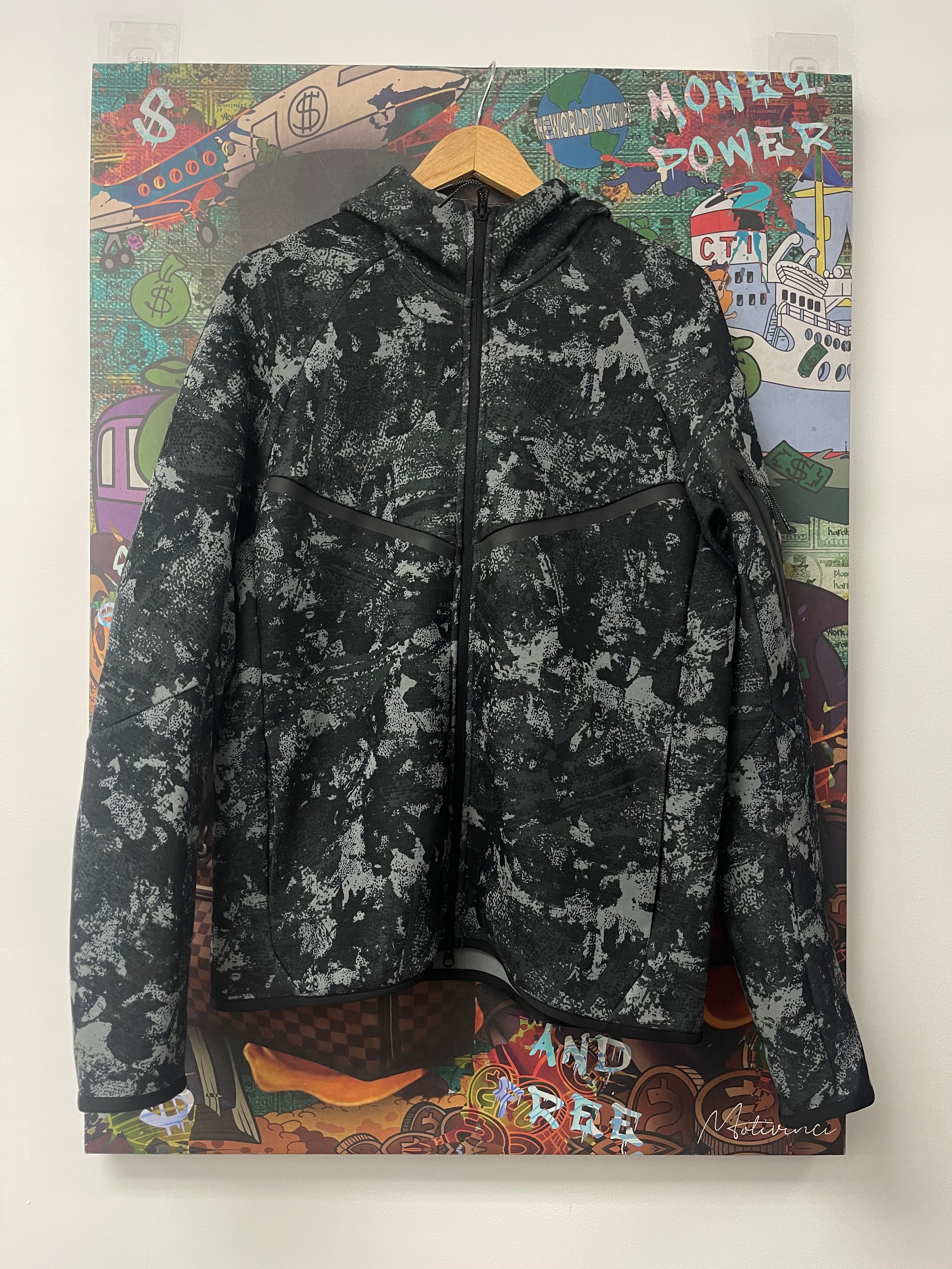 Nike Tech Zip Up Grey Camo New With Tags