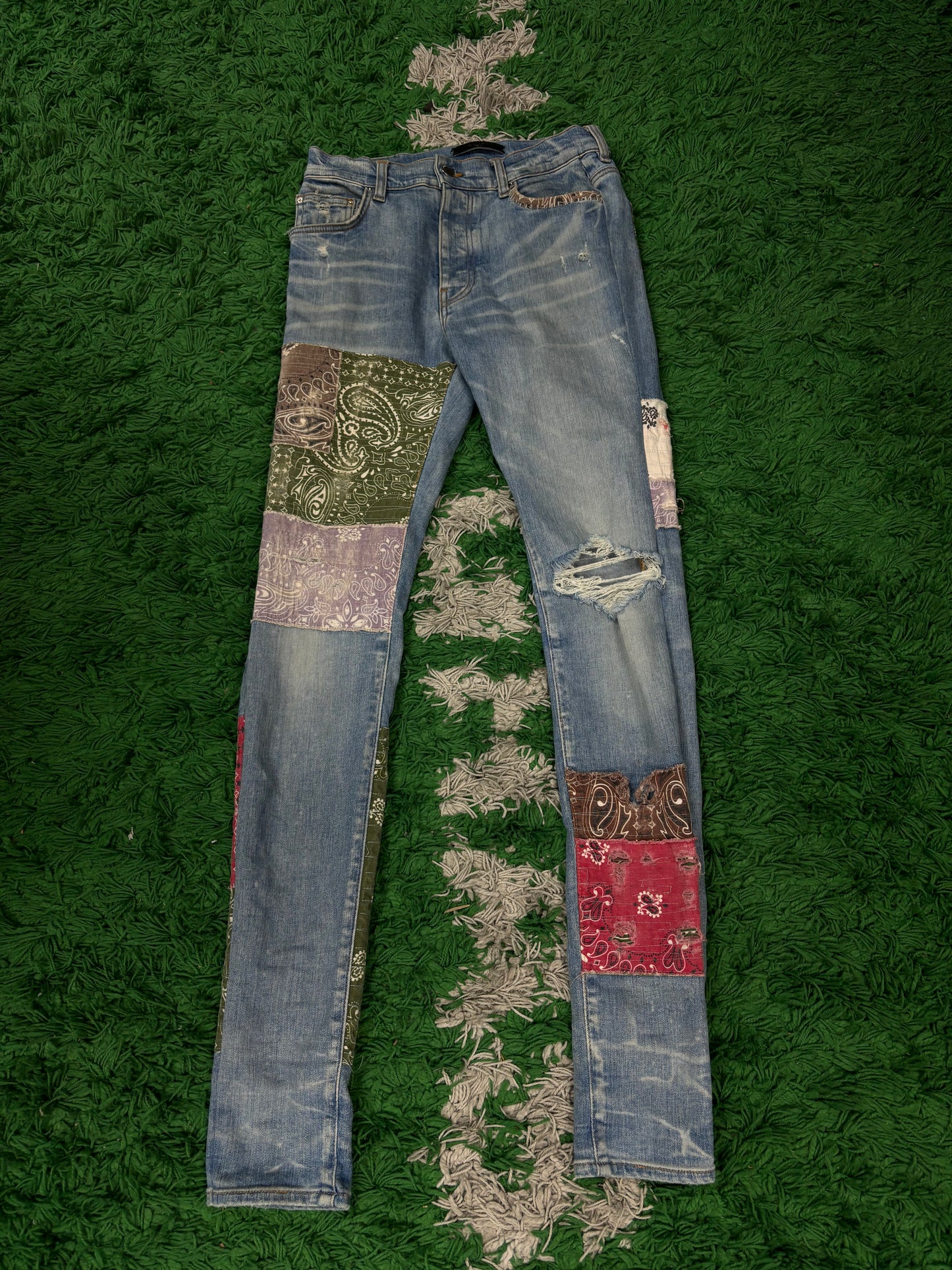Amiri Multi Patch Jeans Used 33