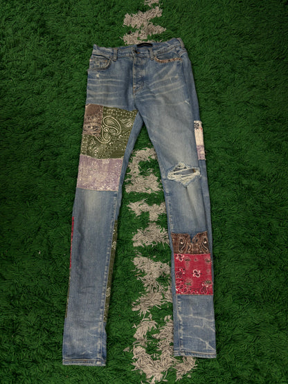 Amiri Multi Patch Jeans Used 33