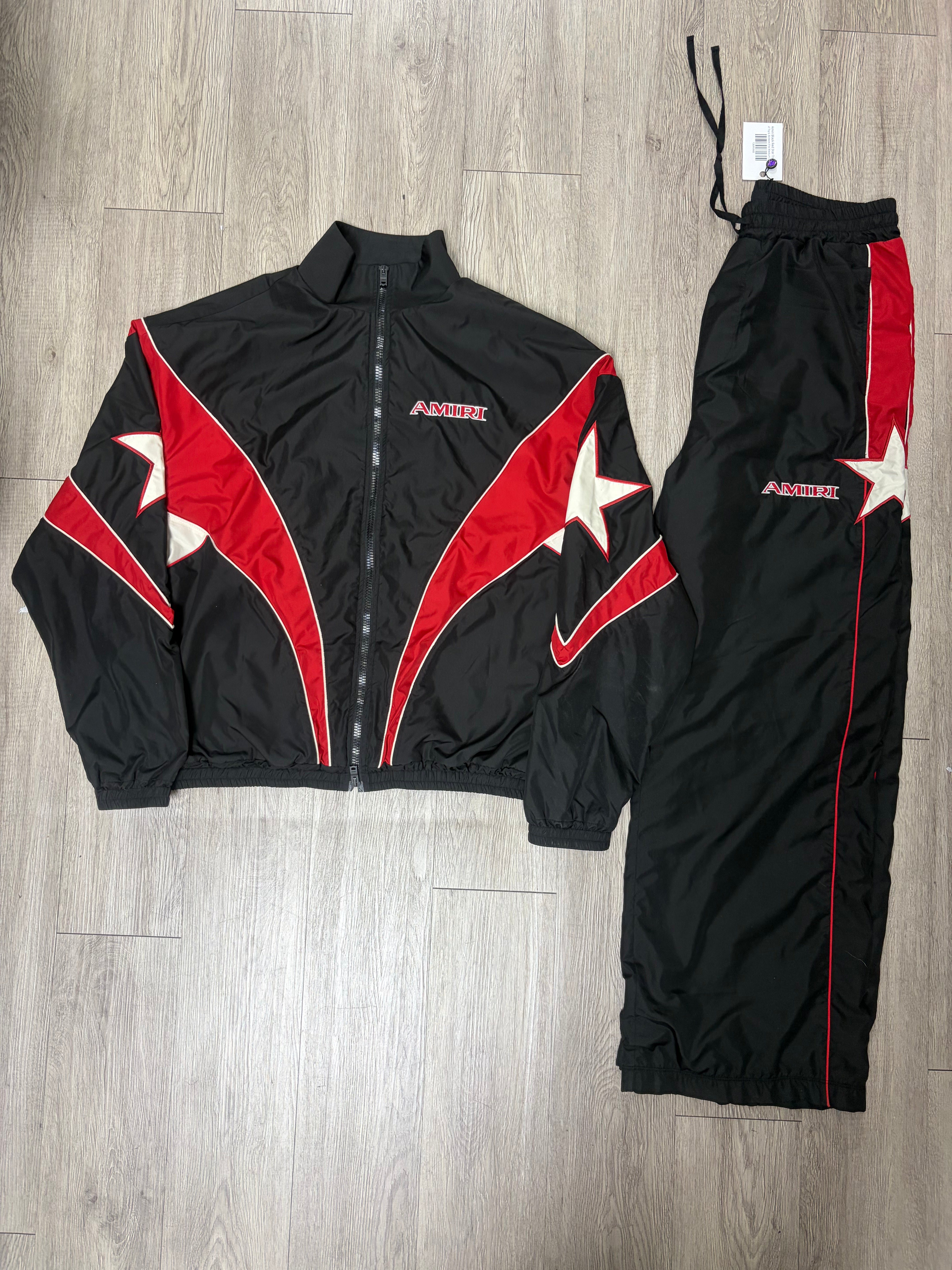 Amiri Black Red Star Track Suit