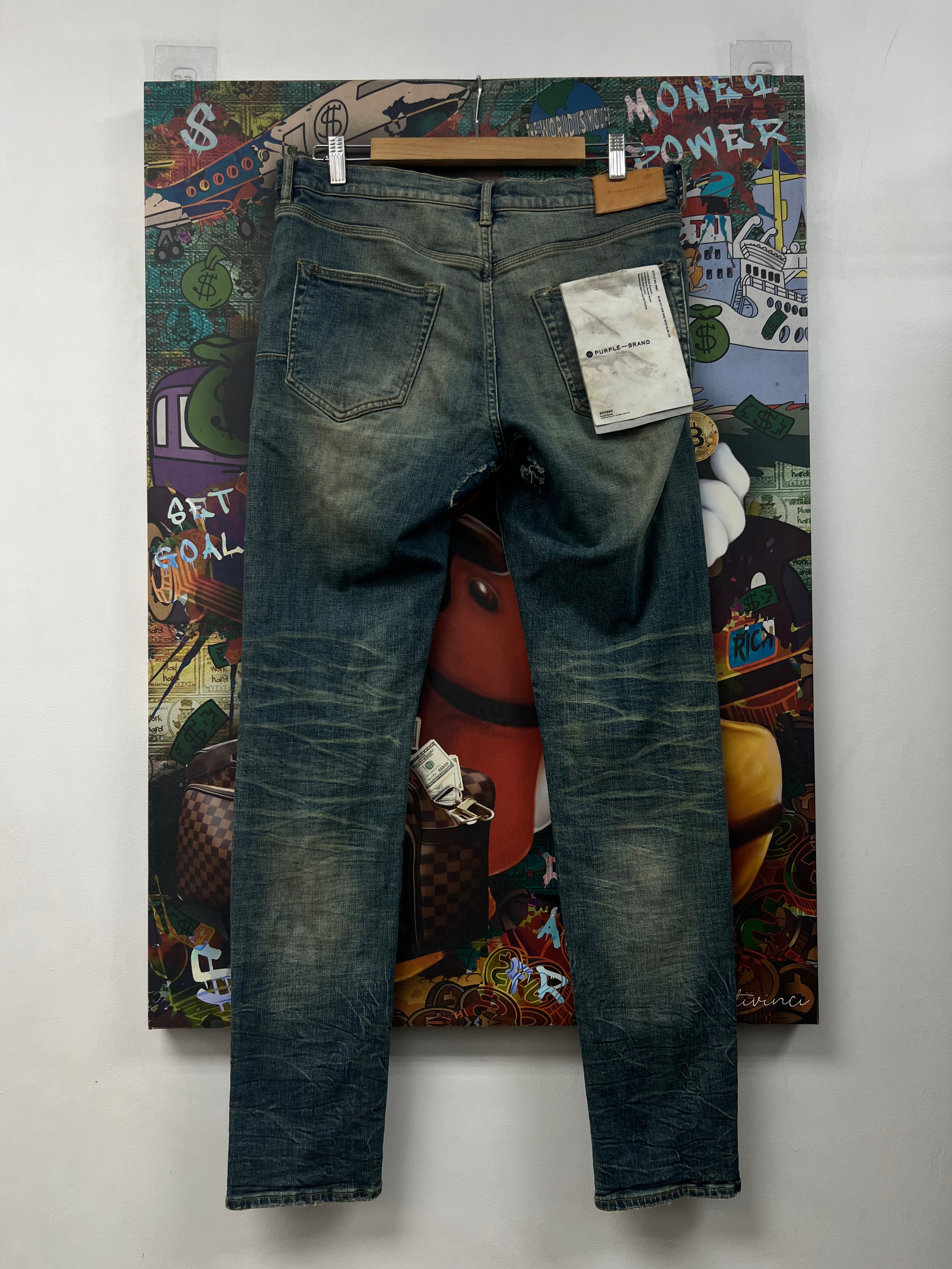 Purple Brand Vintage Wash Plain Jeans