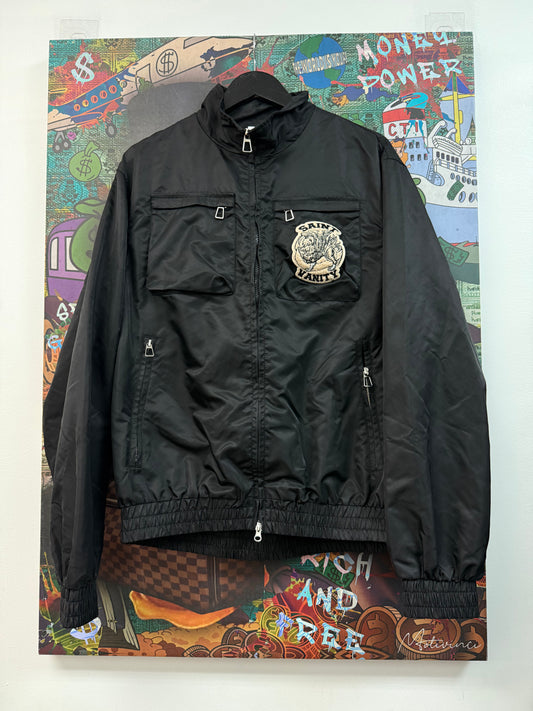 Saint Vanity Black Nylon Track Jacket